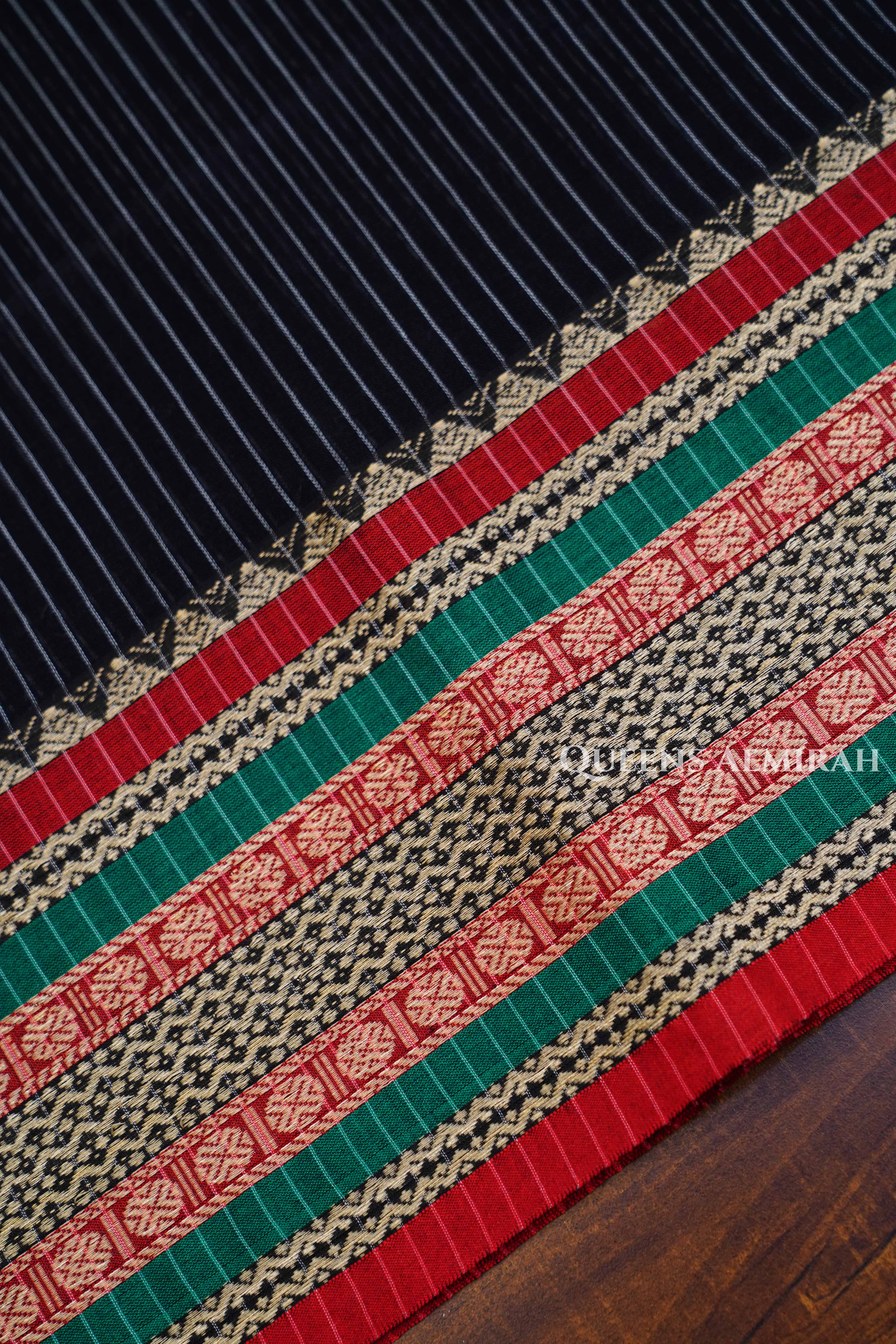 Charcoal Grey Narayanpet Cotton Saree