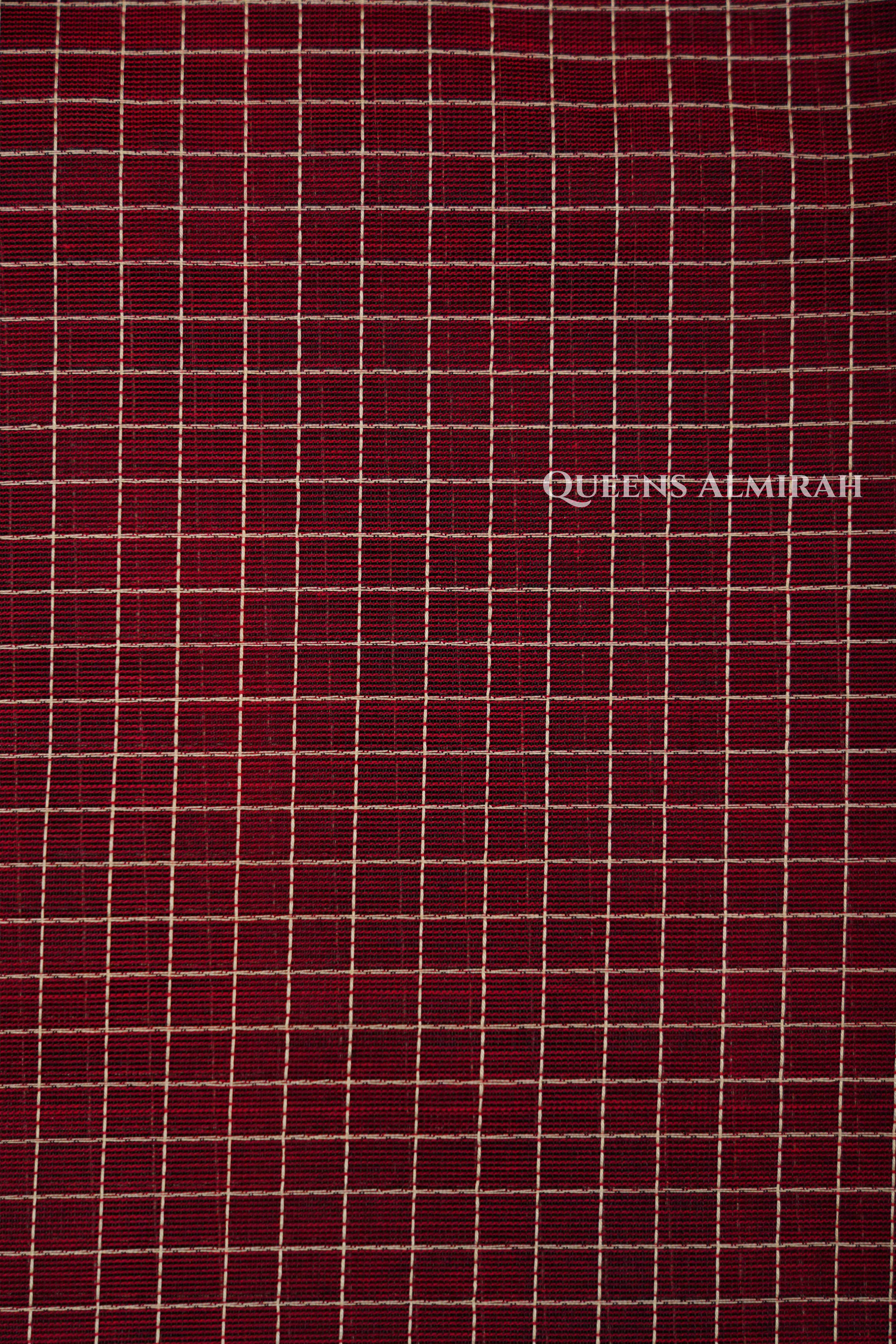Maroon With Black -Karaikudi Chettinad Silk Cotton Saree
