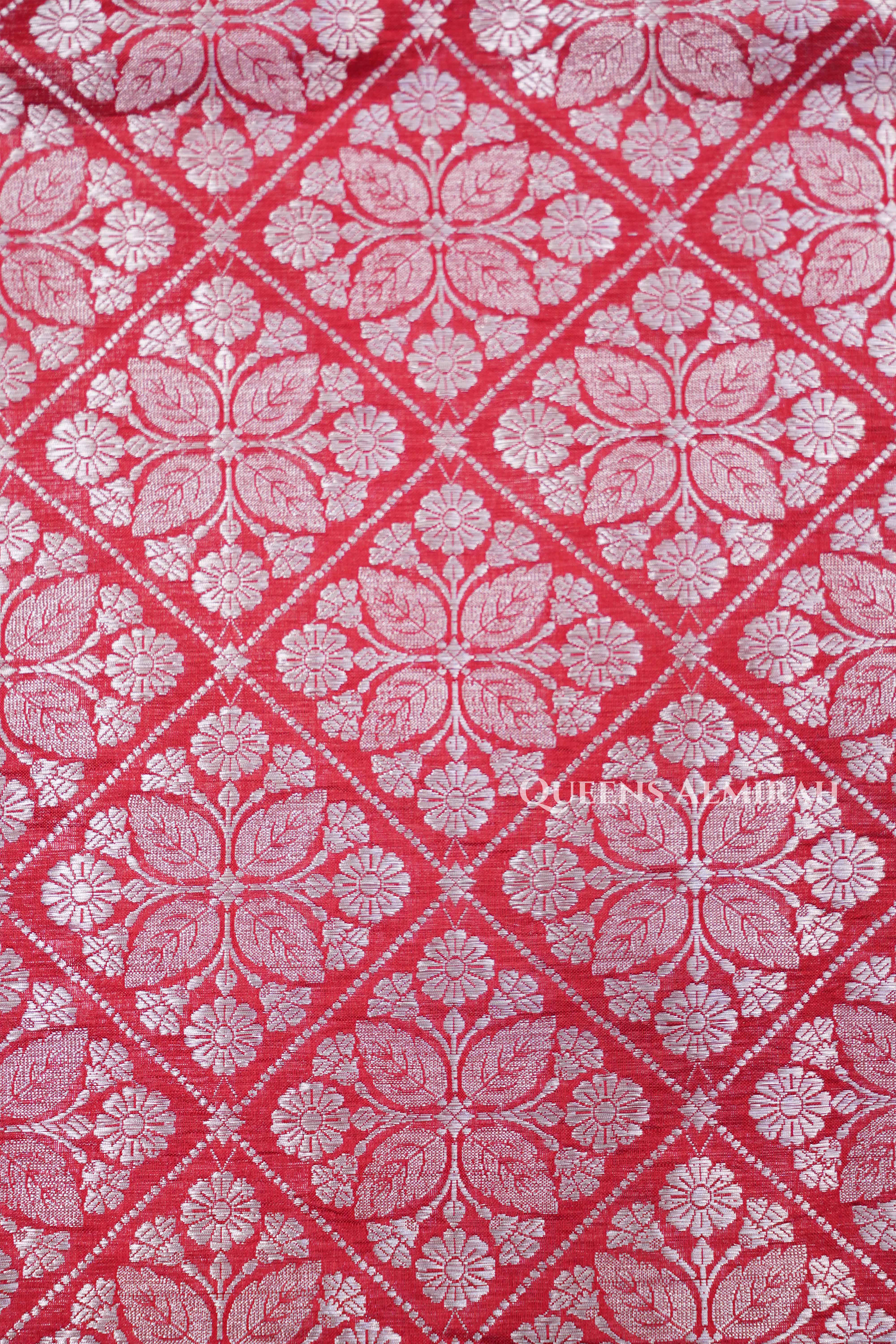 Red Banarasi Silk Saree