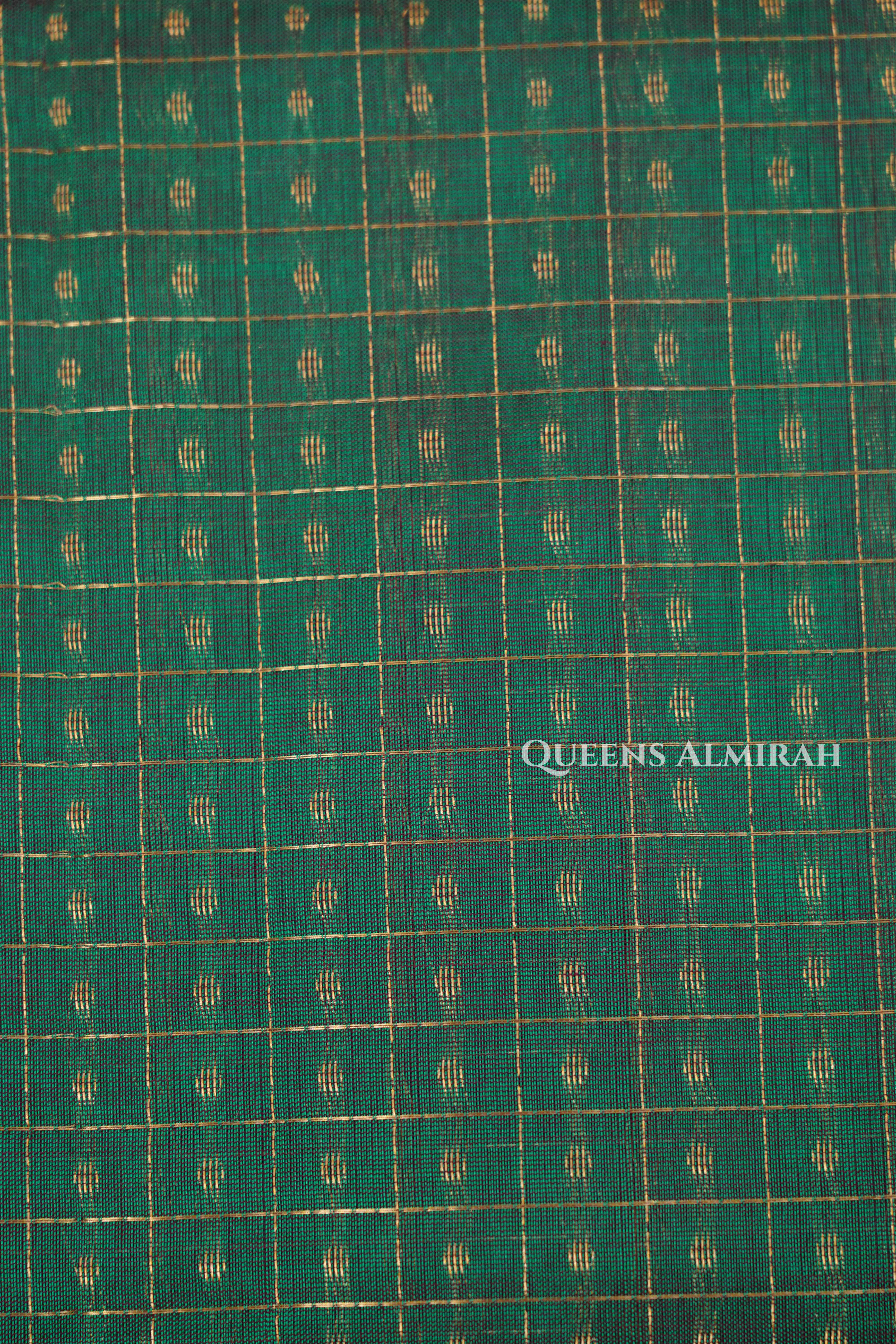 Green Pure Kanchi Silk Cotton Saree