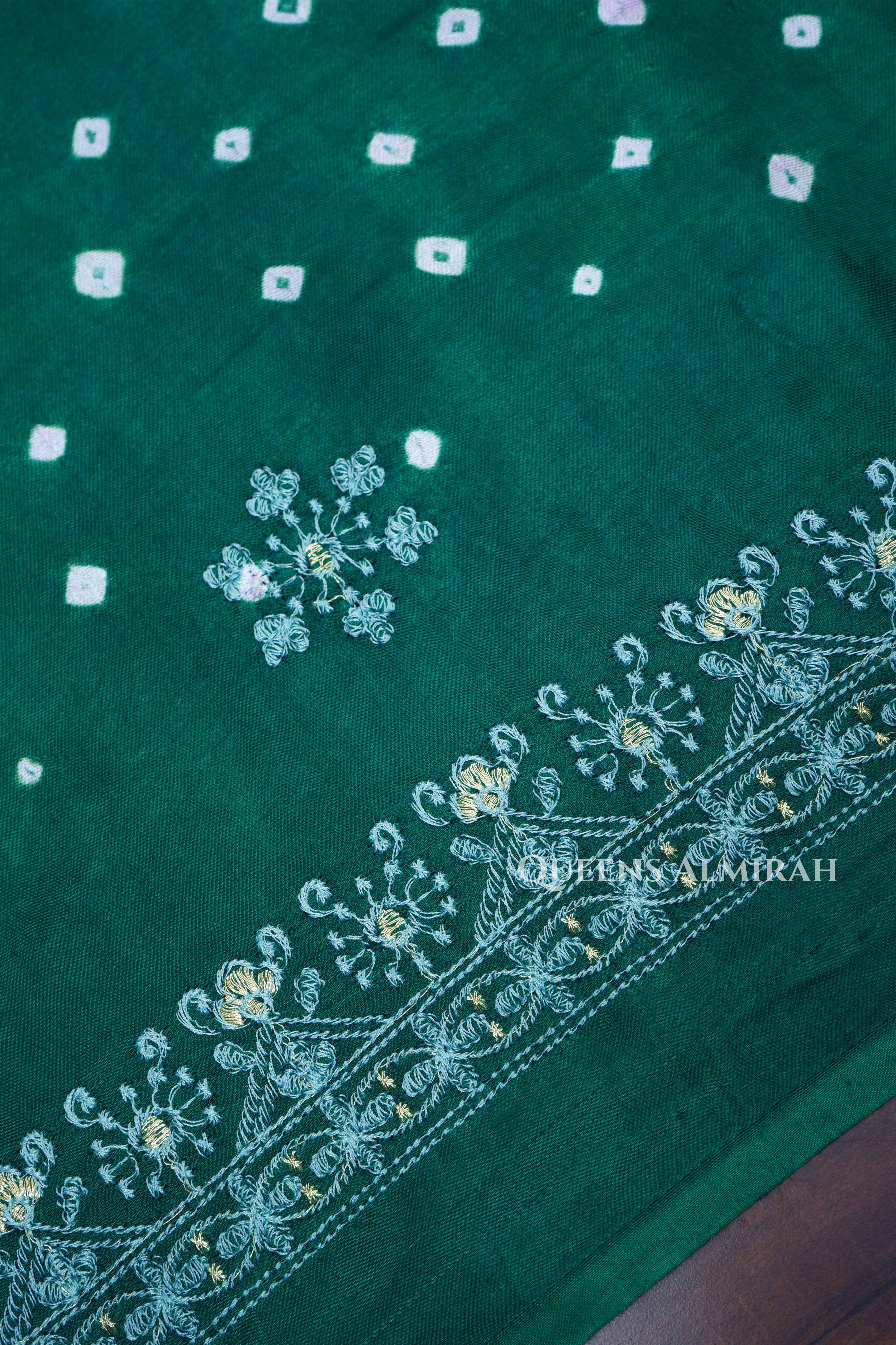 Green Modal Silk Saree