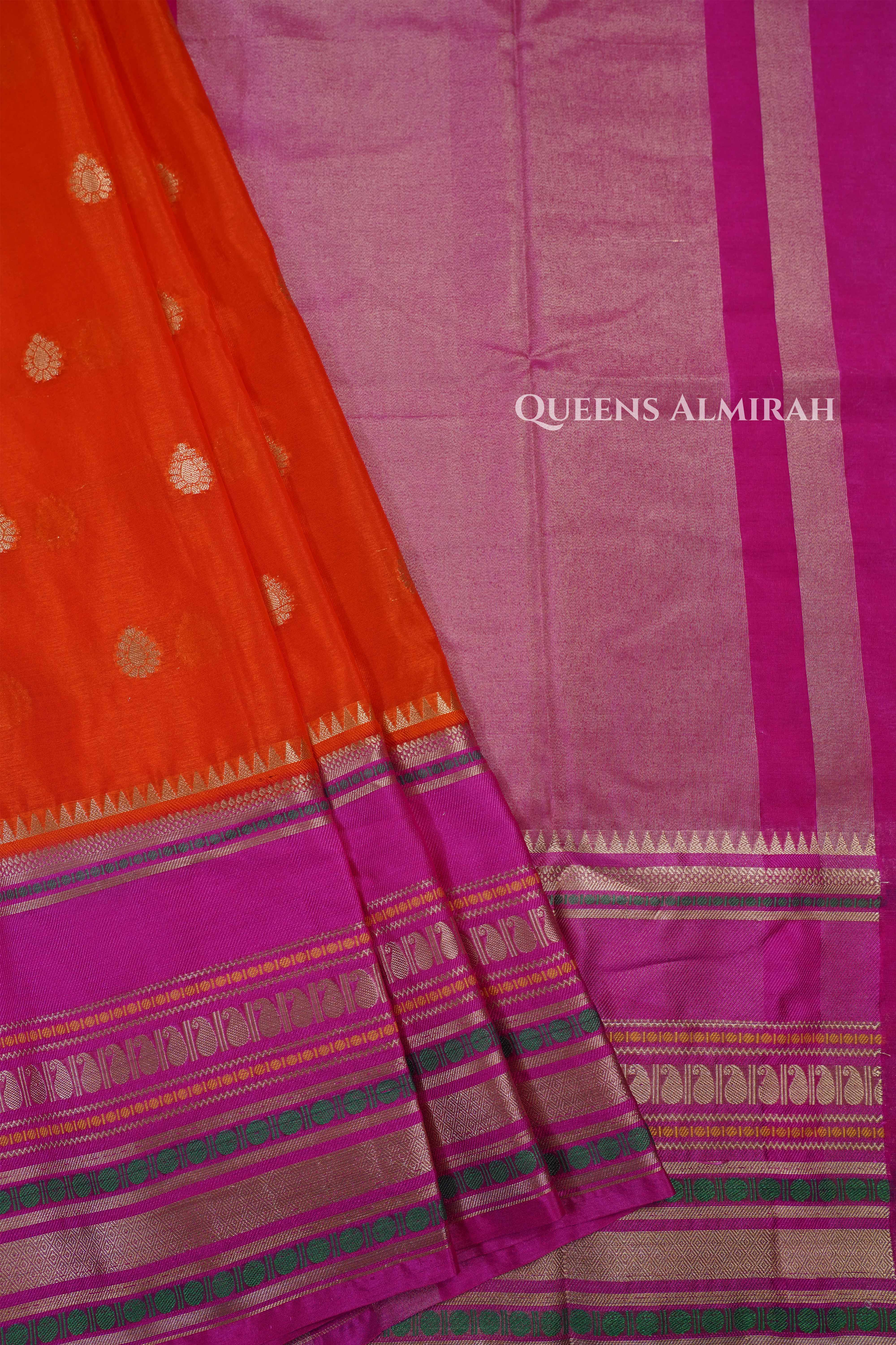 Dark Orange With Pink