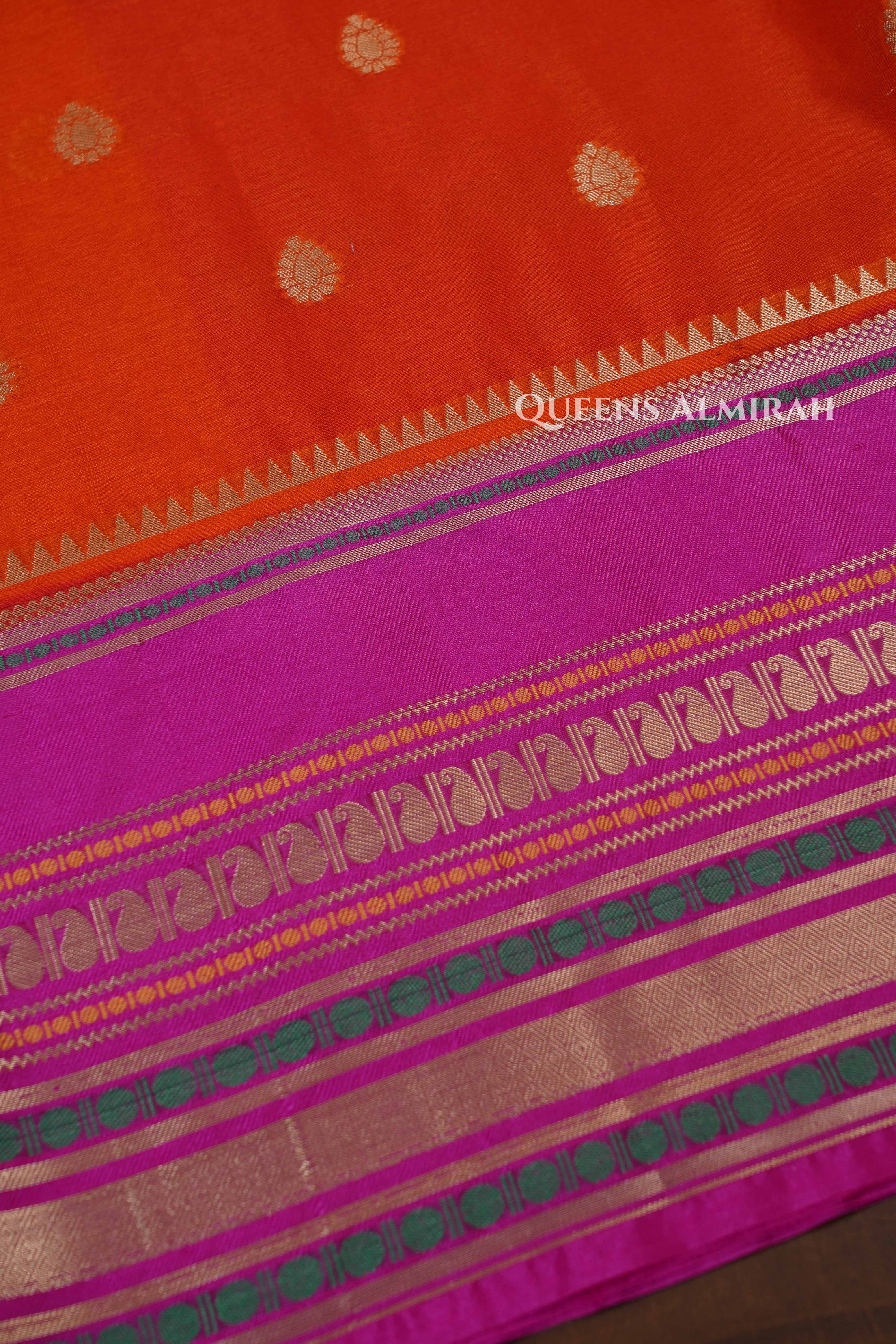 Dark Orange With Pink