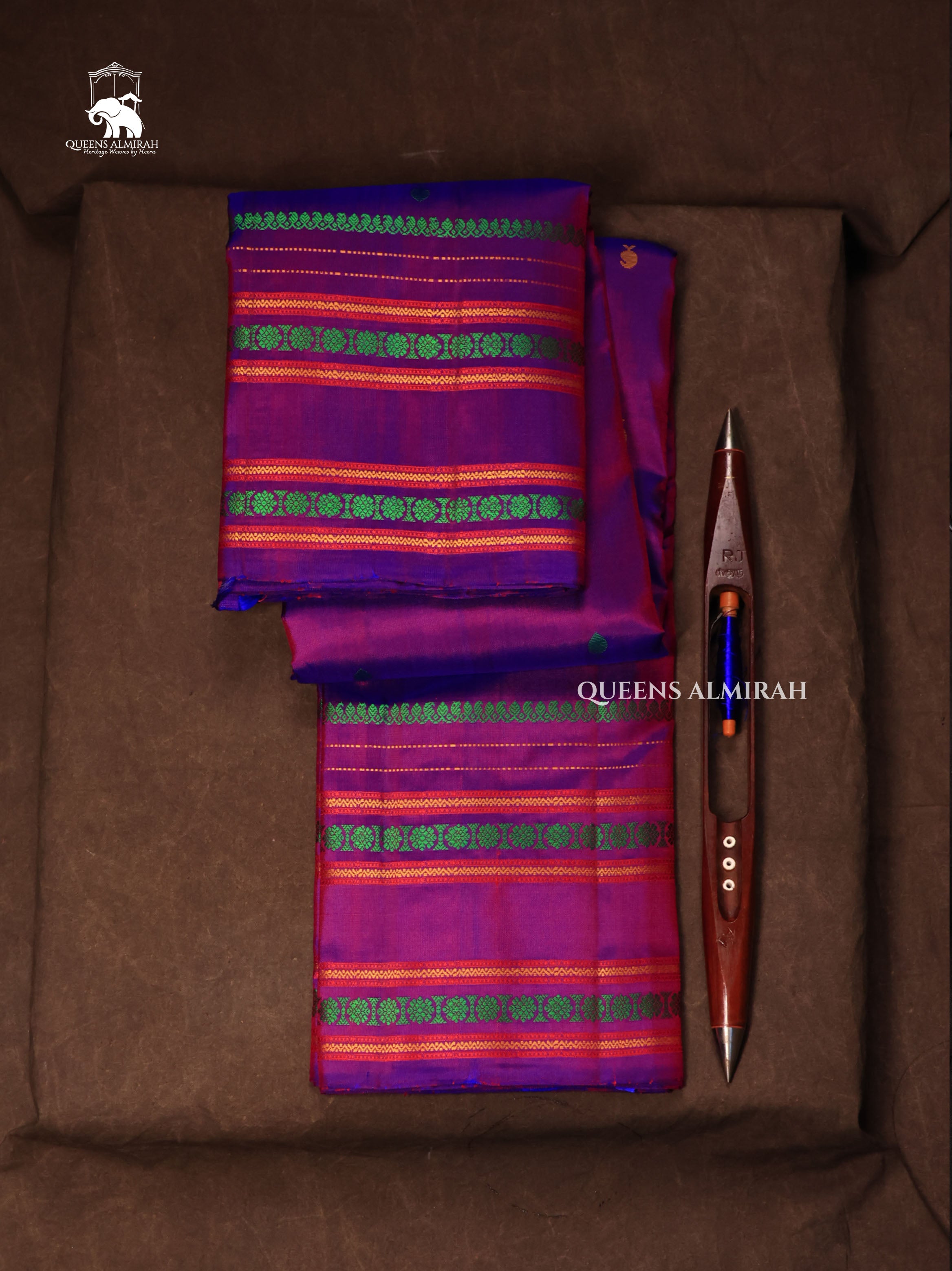 Purple Pure Kanchivaram Silk Saree