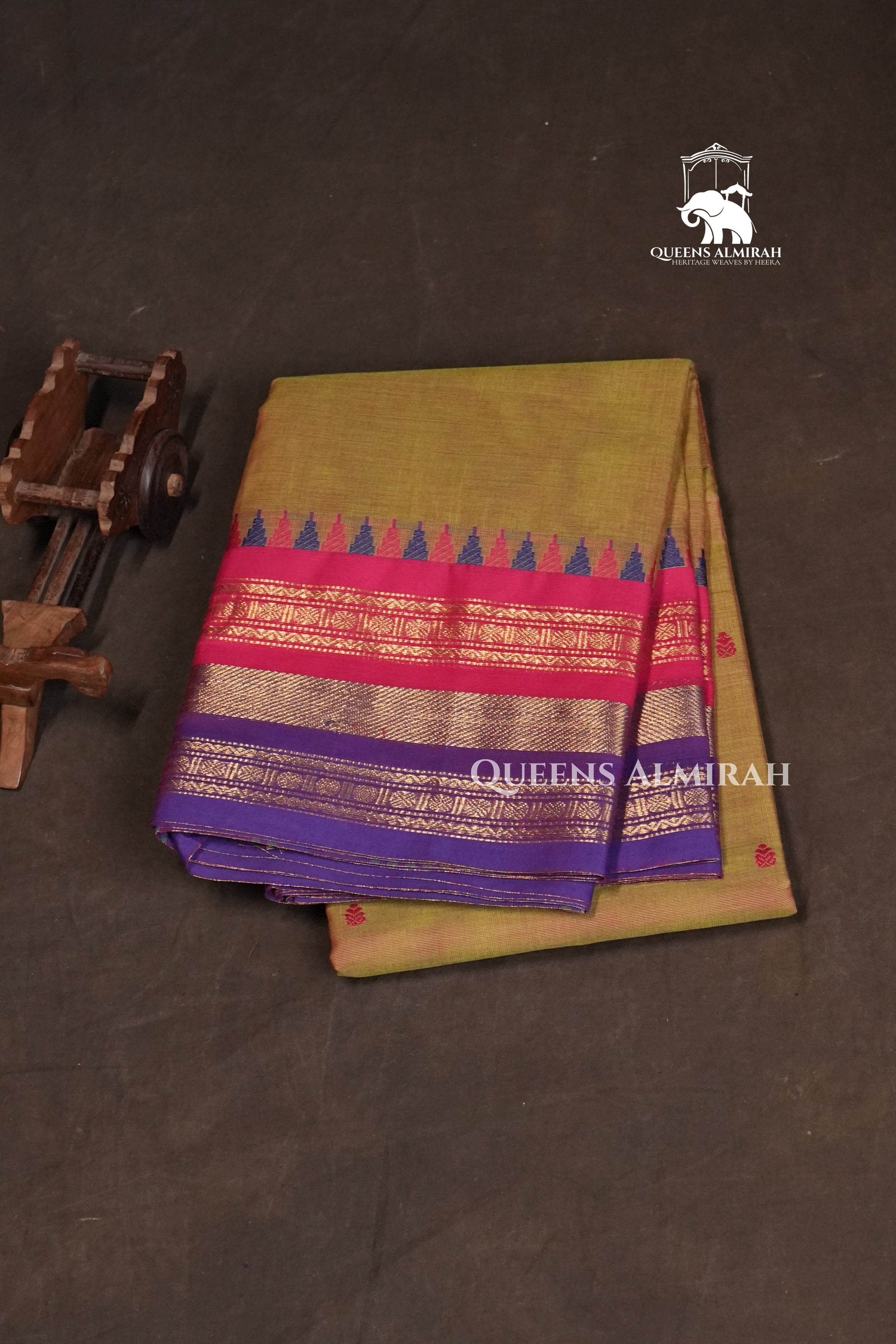 Yellow Kanchi Cotton Saree