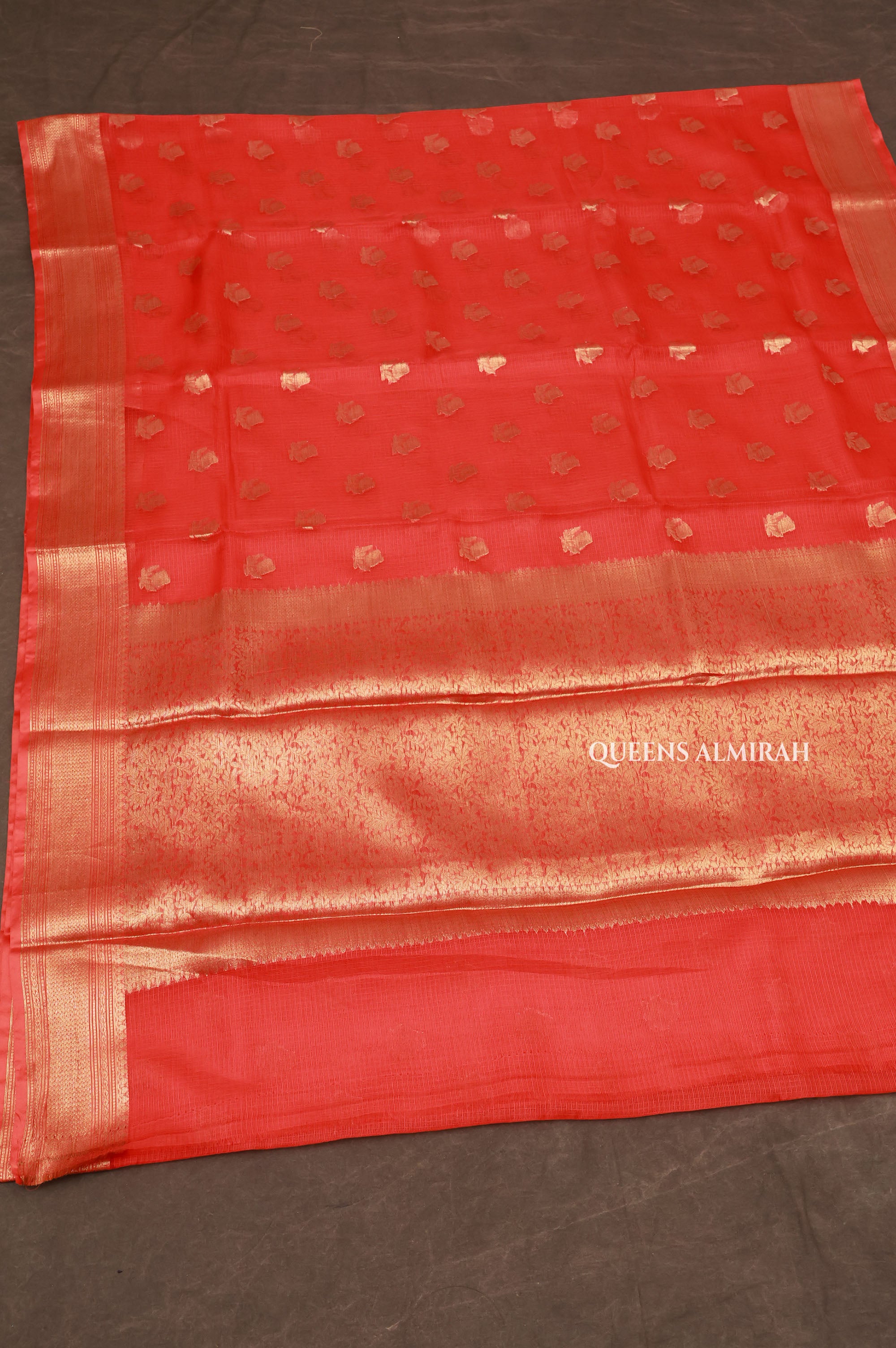 Red Pure Kota Silk Saree