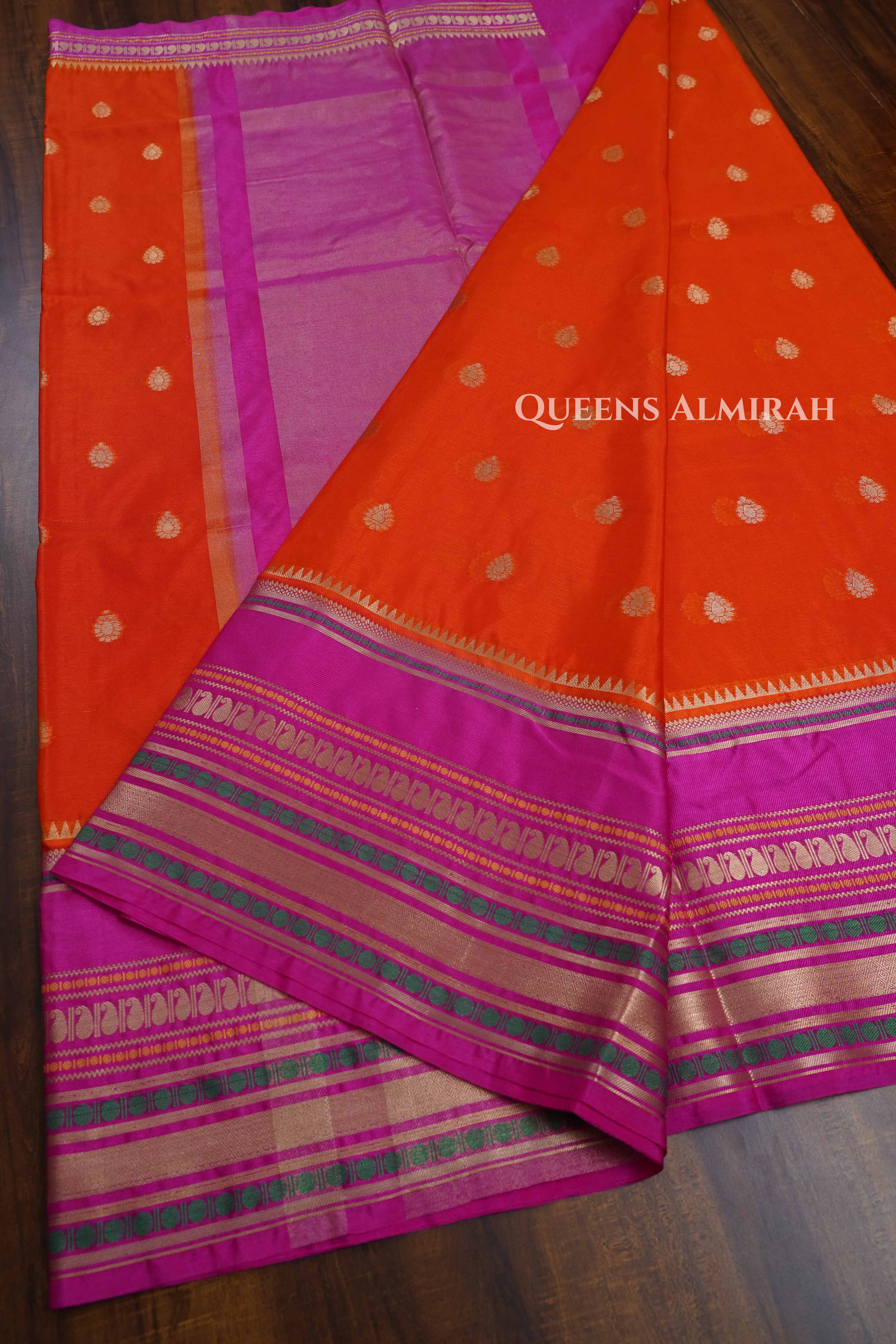 Dark Orange With Pink