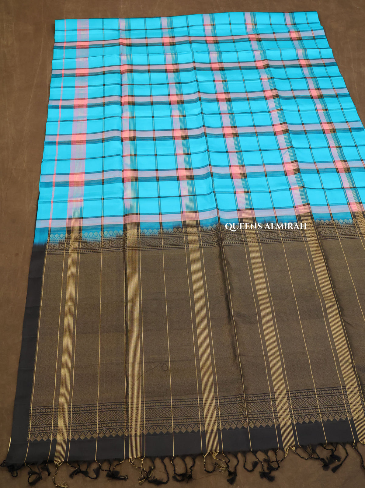 Blue Pure Soft Silk Saree