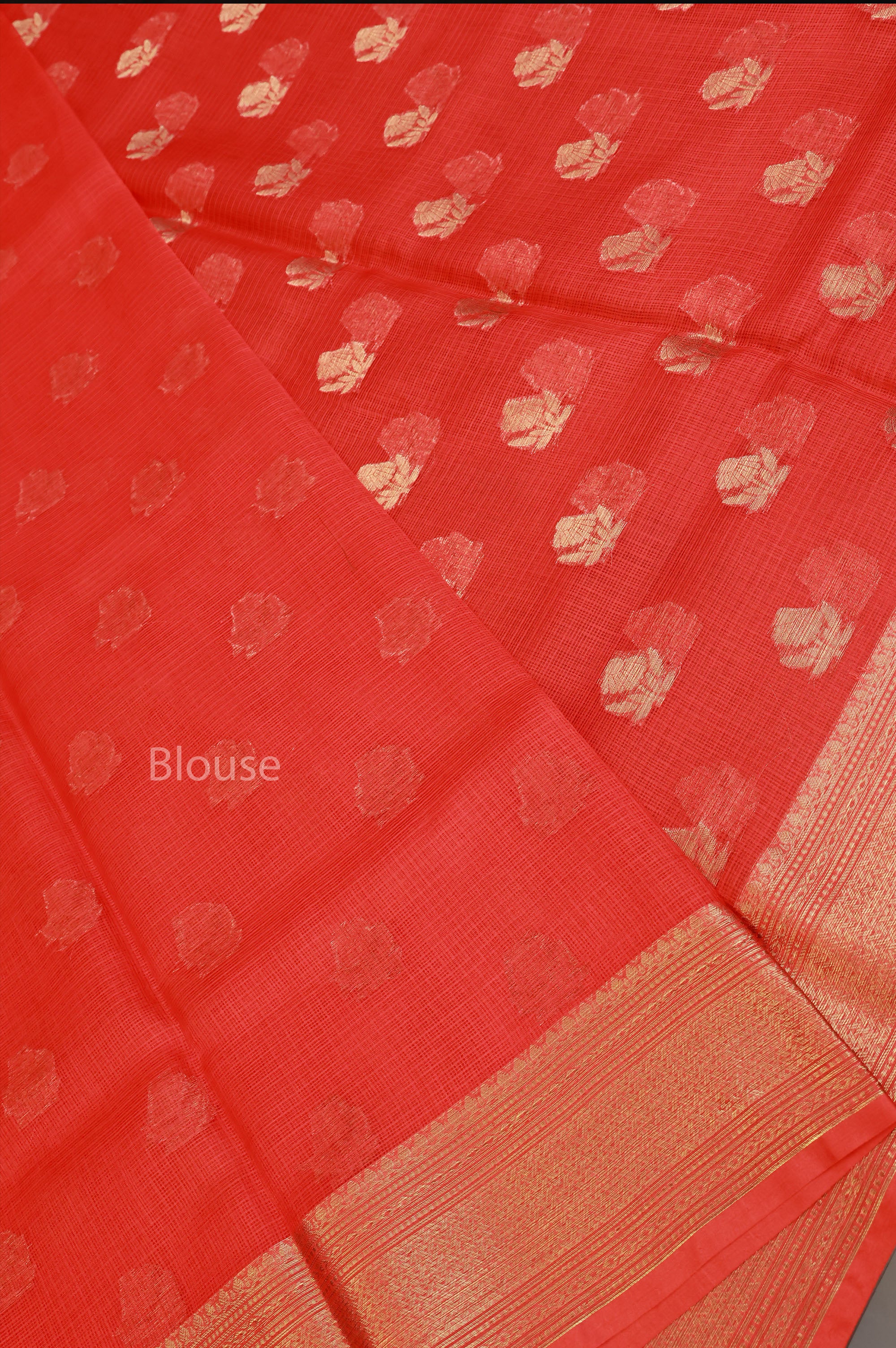 Red Pure Kota Silk Saree