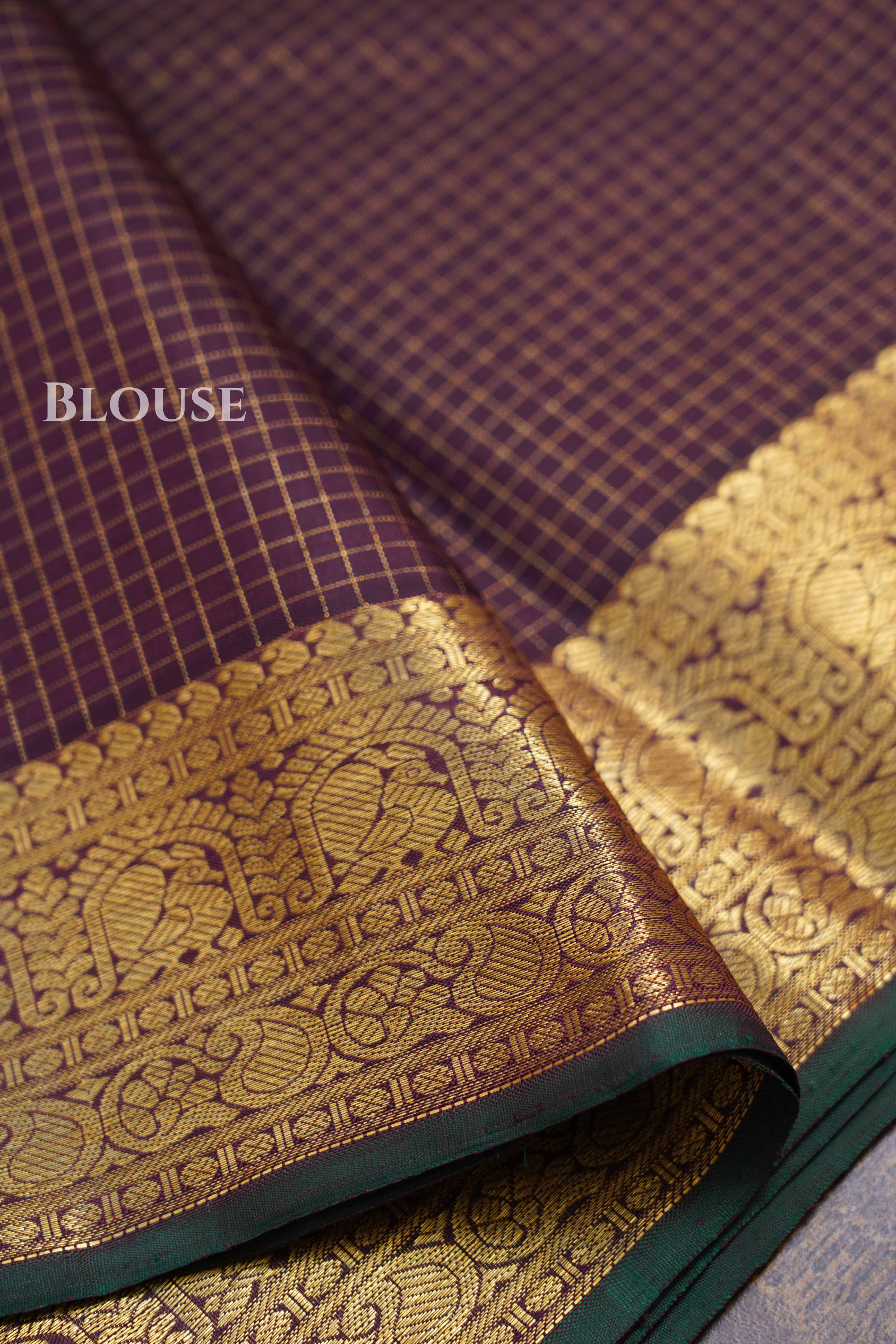 Cocoa Bean Pure Kanchivaram Silk Saree