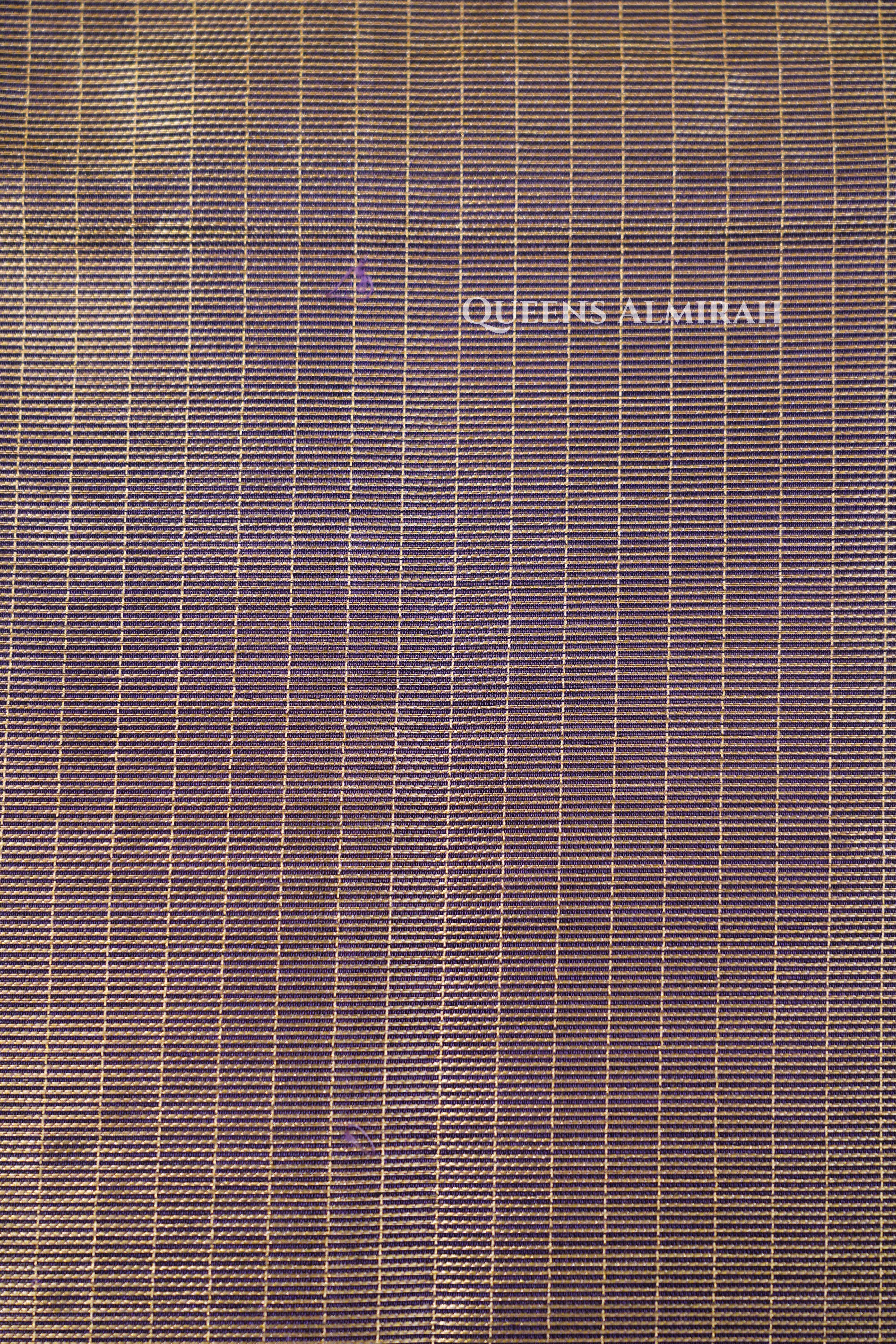 Dual Shade Of Brownish Purple-Karaikudi Chettinad Silk Cotton Saree