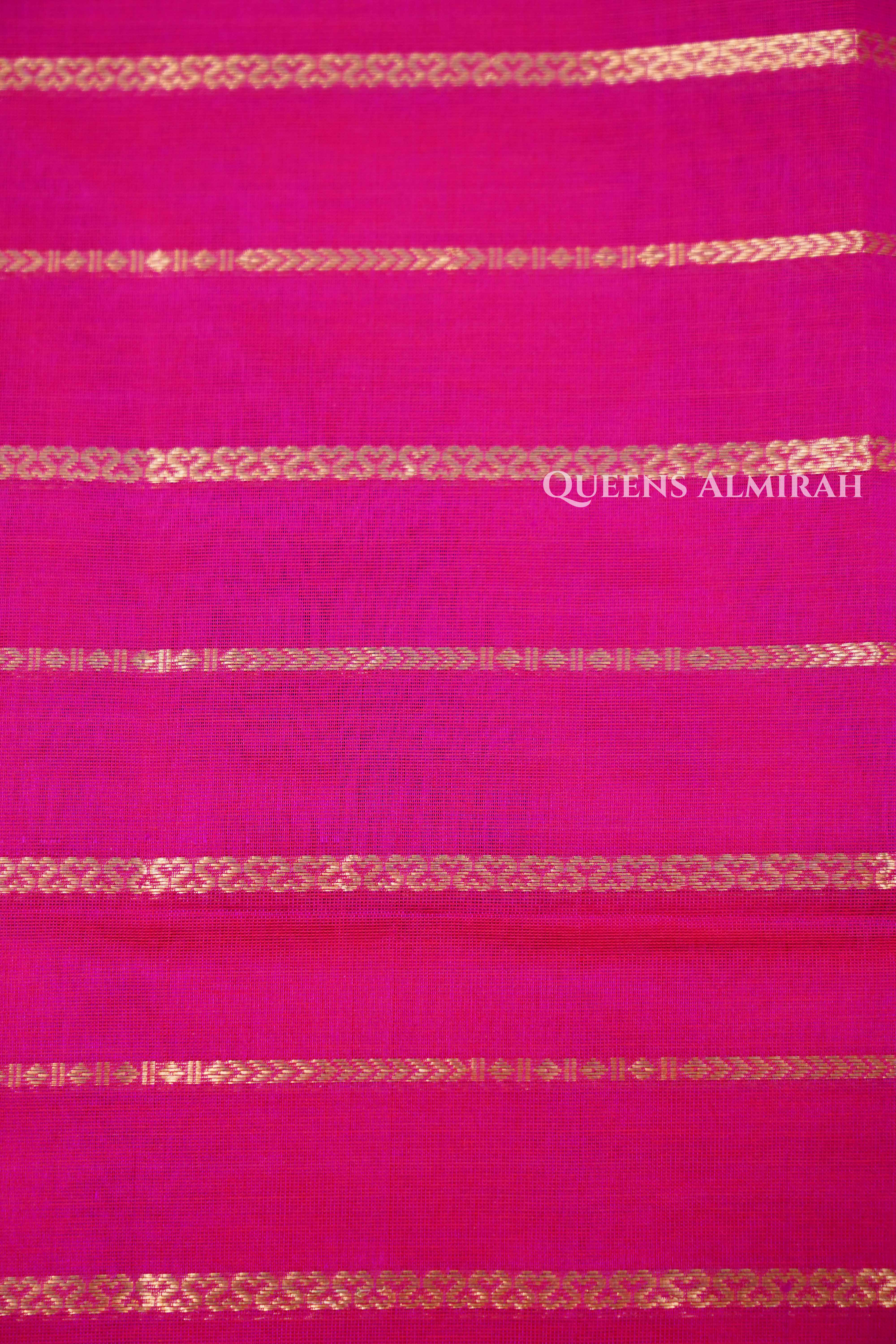 Dark Hot Pink-Karaikudi Chettinad Silk Cotton Saree