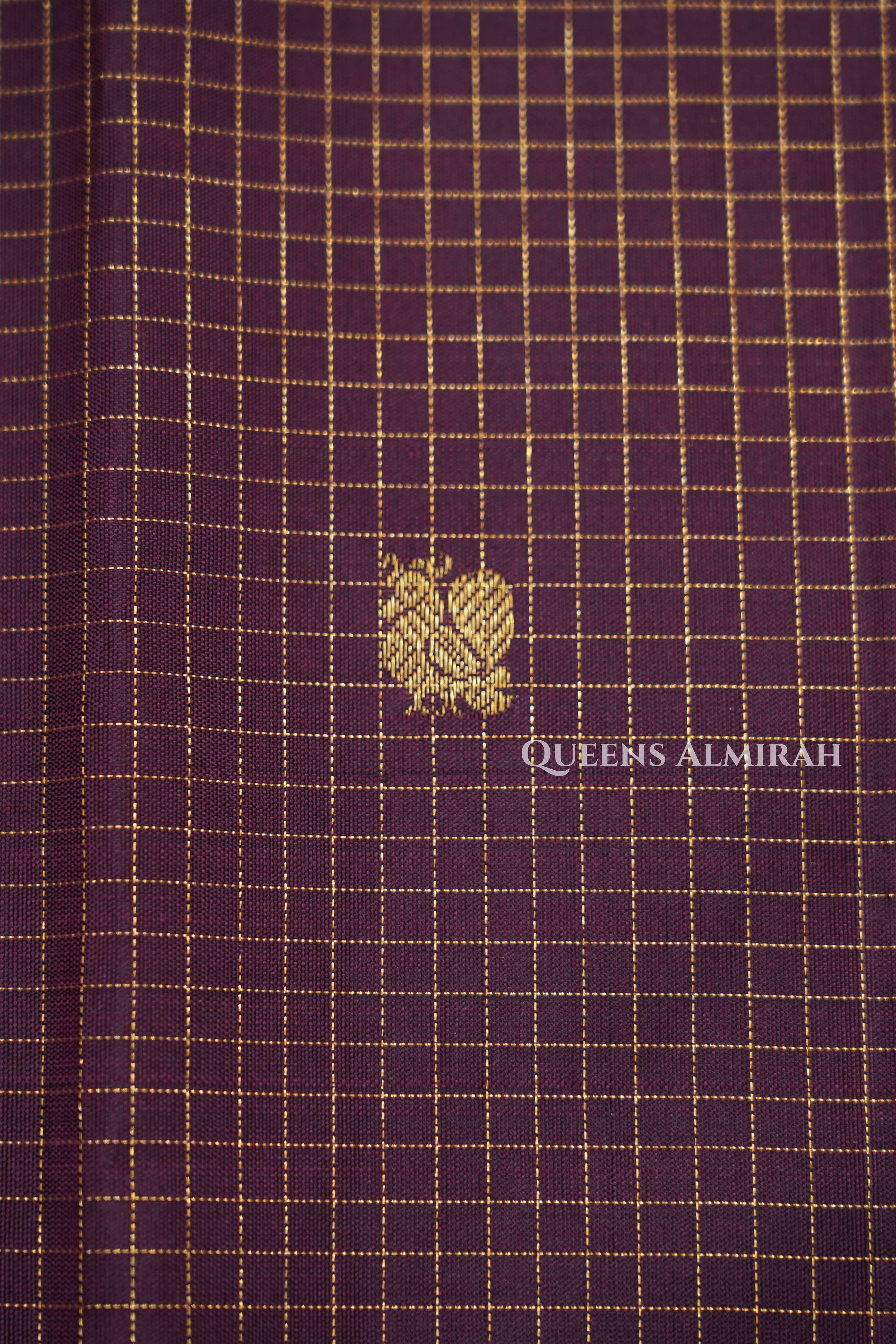 Cocoa Bean Pure Kanchivaram Silk Saree