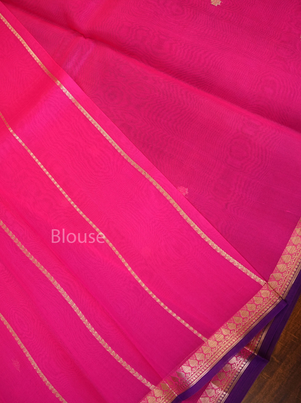 Pink Banarasi Kora Organza Silk saree