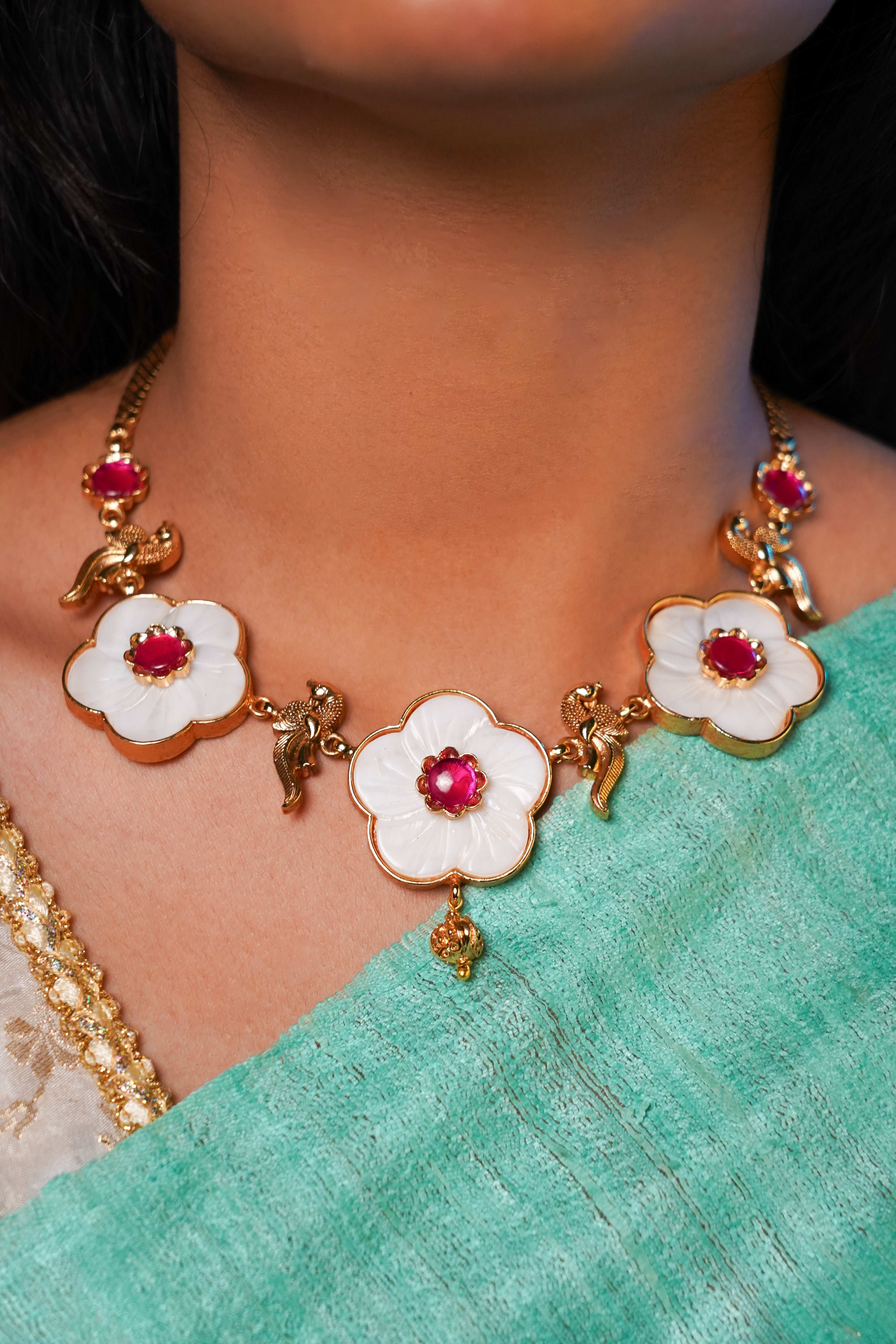 Parijat Floral Necklace