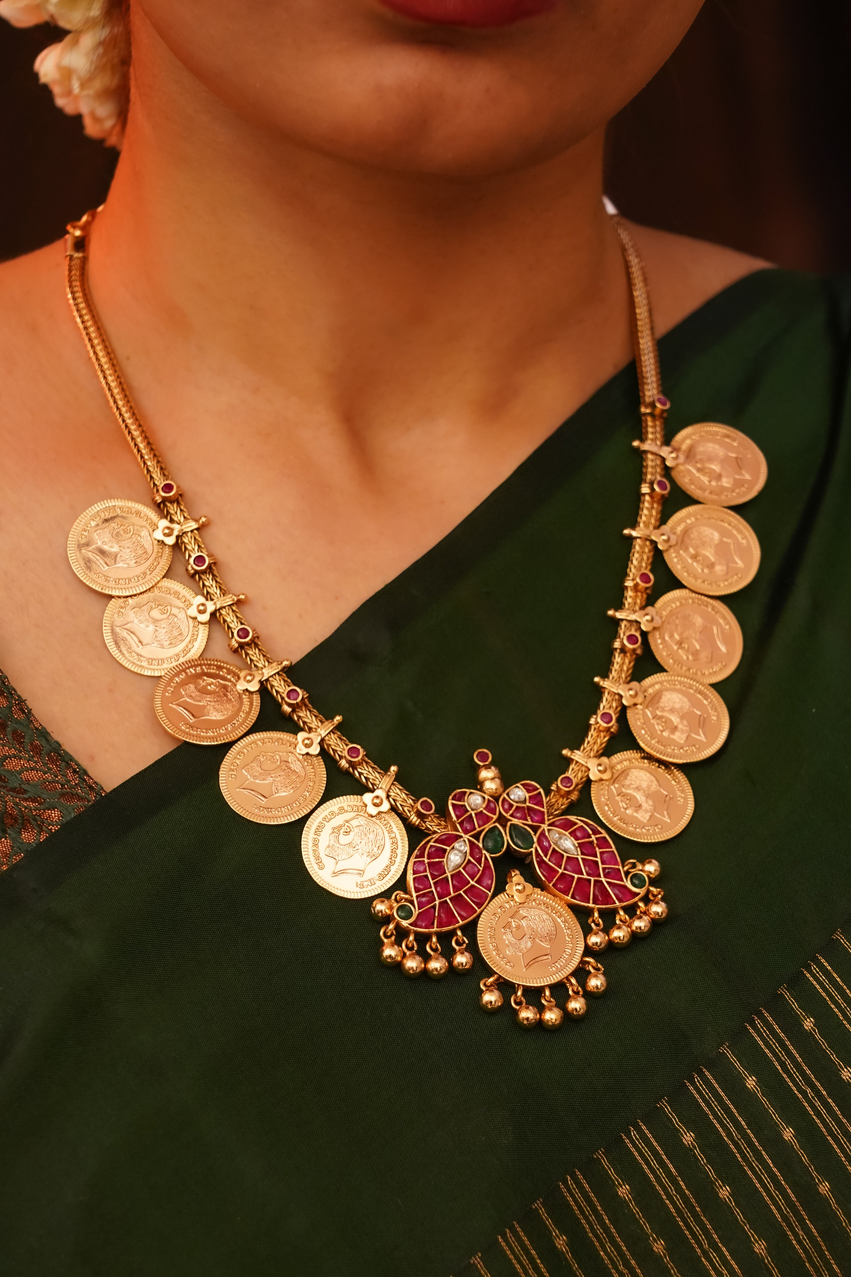 Nachiyar Victoria kasu Necklace
