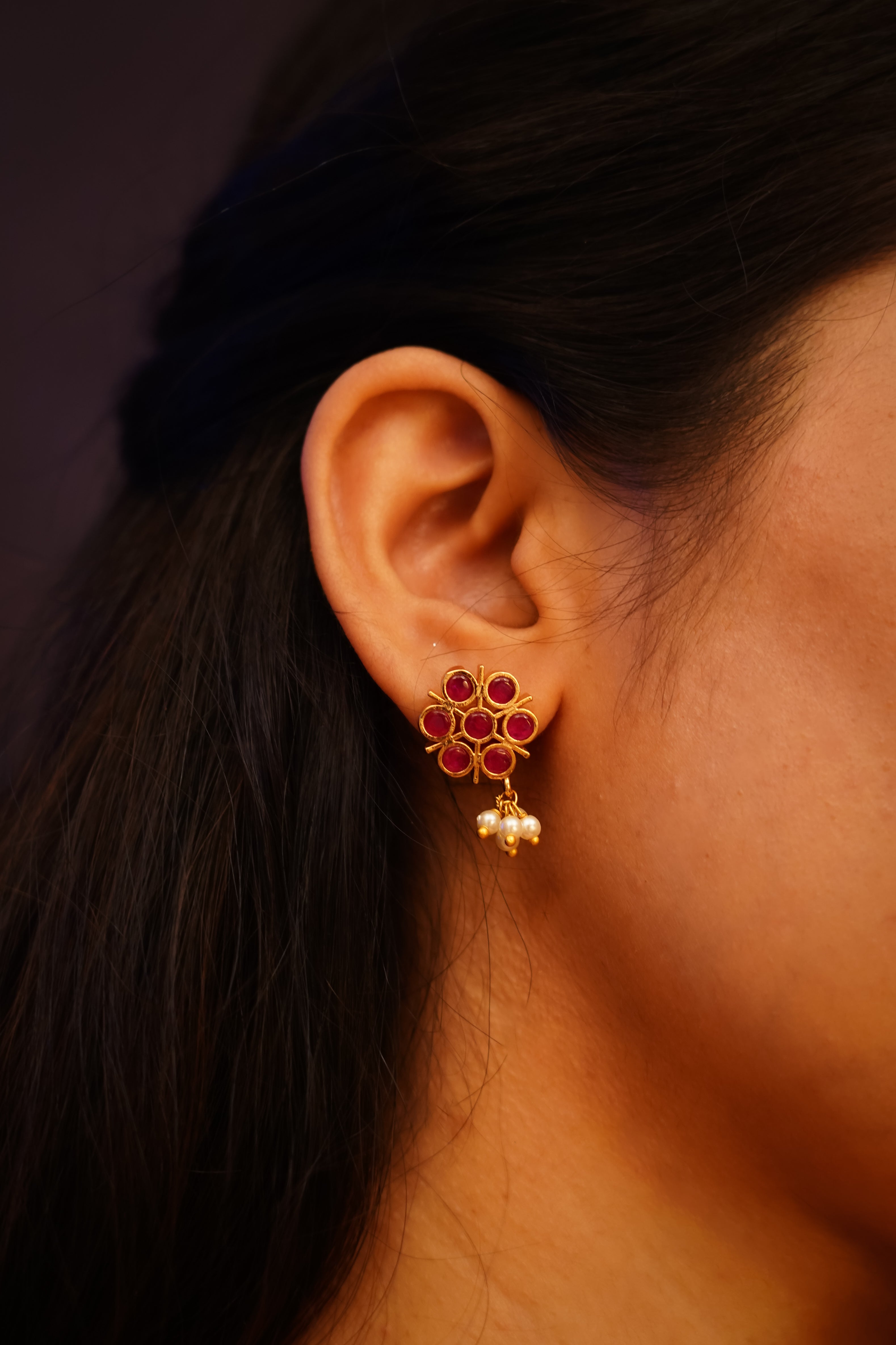 Bhavani Devi Kemp Earrings
