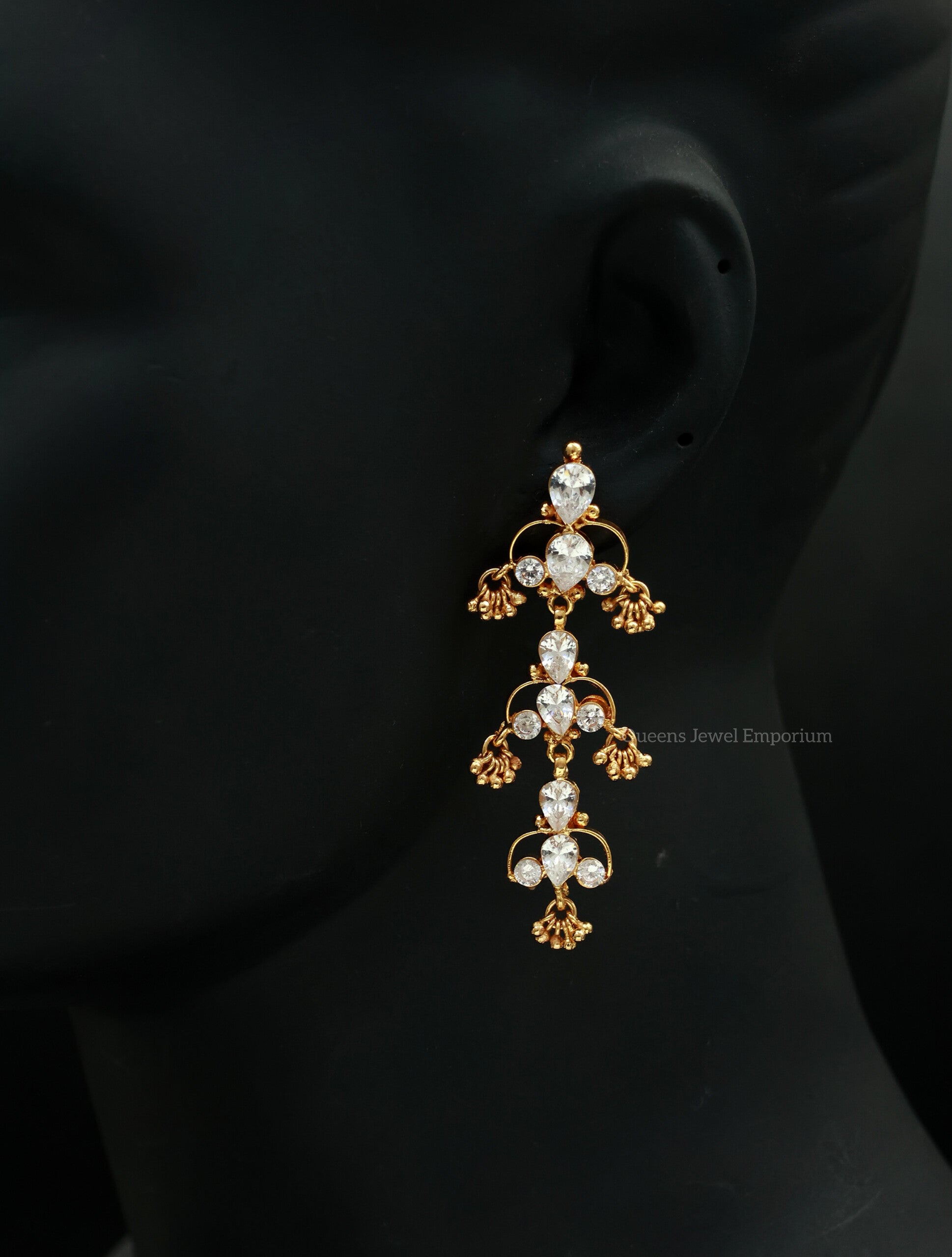 Bhavitha Earring - Zircon