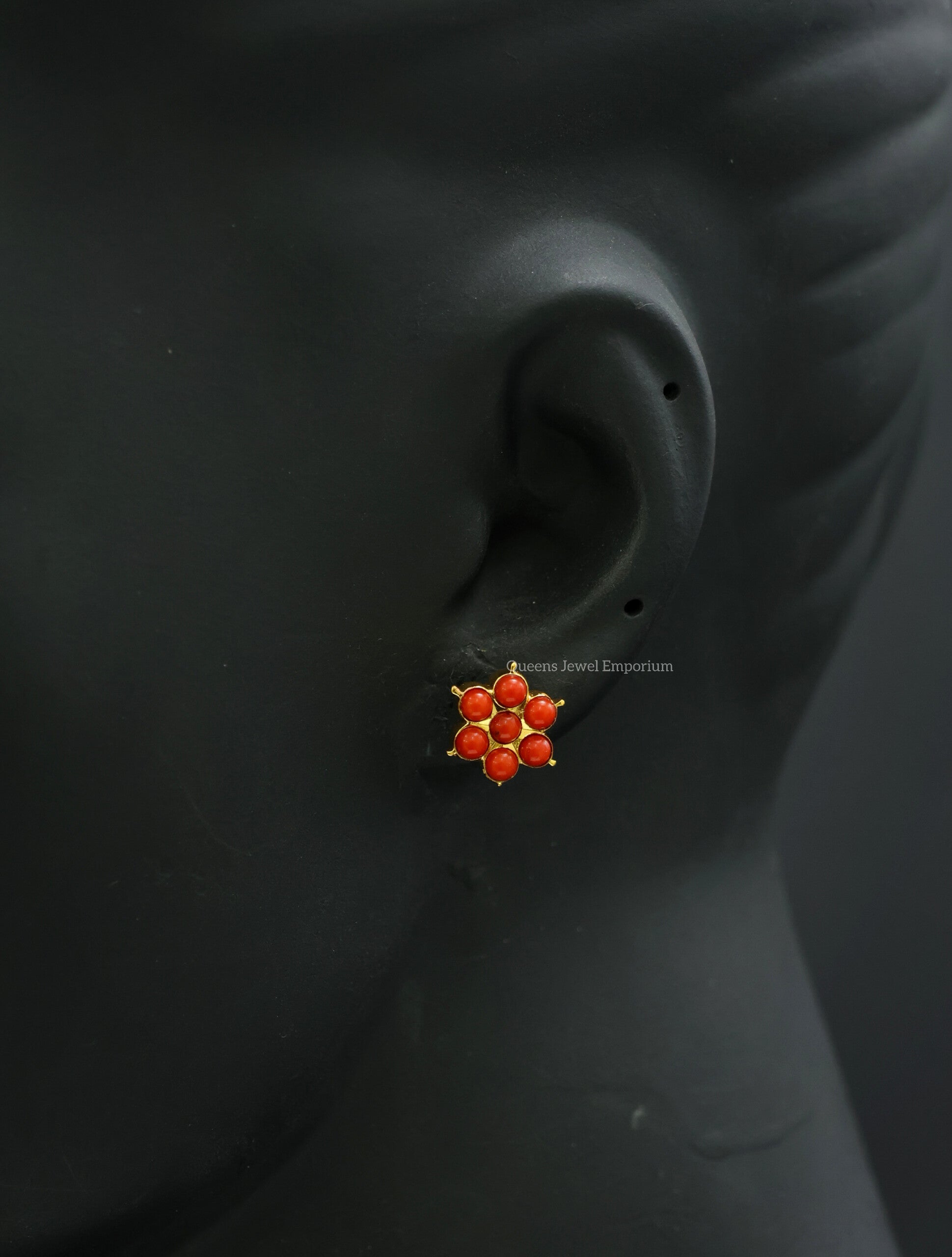 Jothi Coral Stud