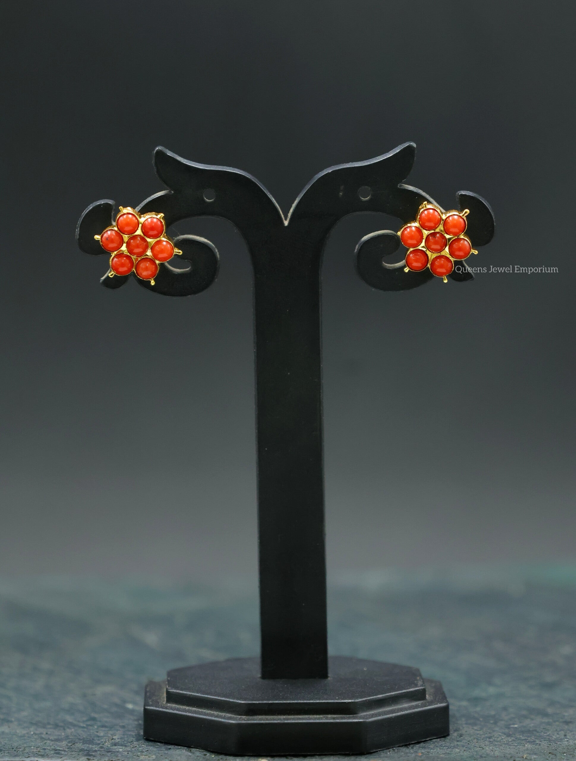 Jothi Coral Stud