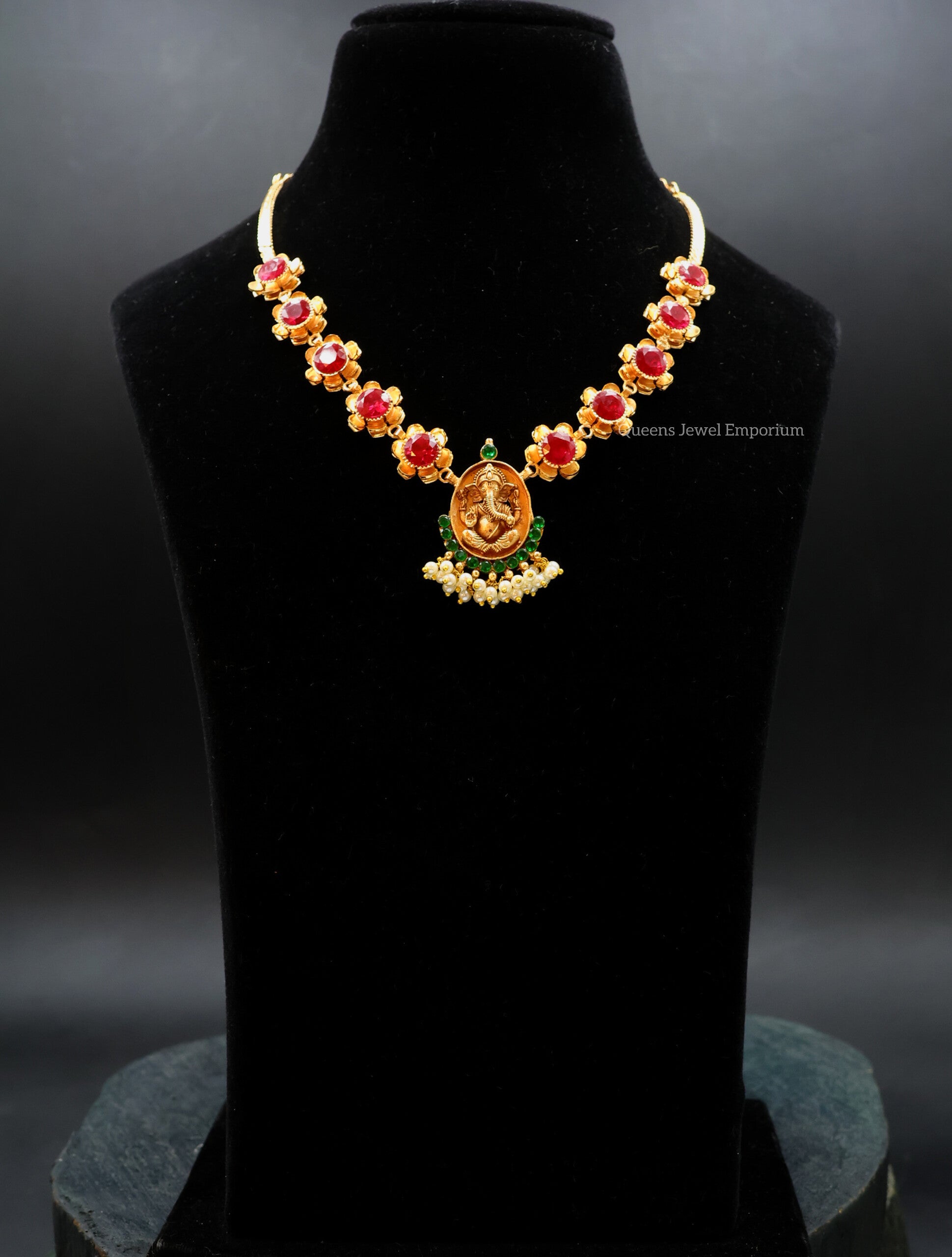 Pushpa Ganesha Necklace