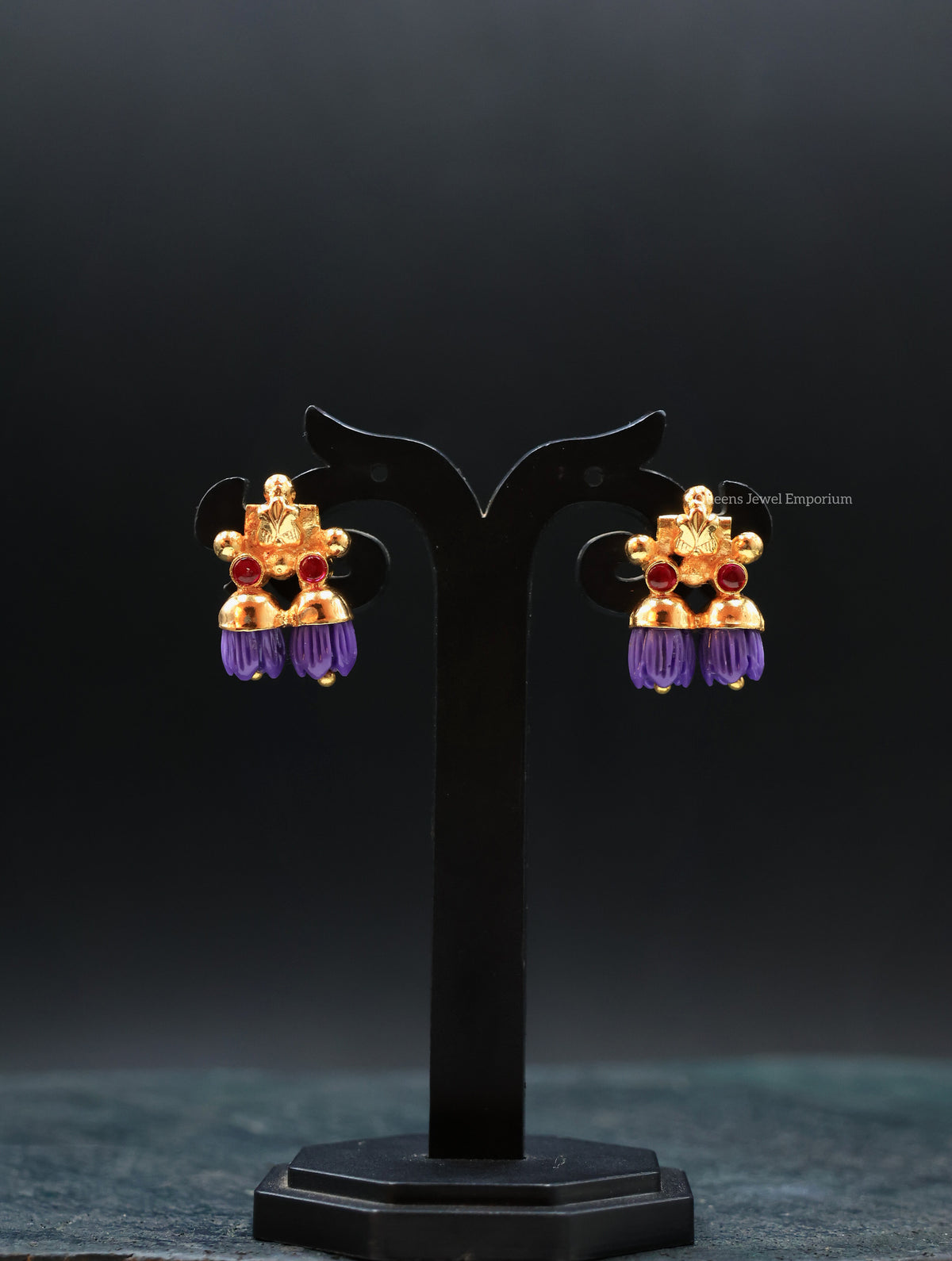 Pavalamalli Earring - Violet