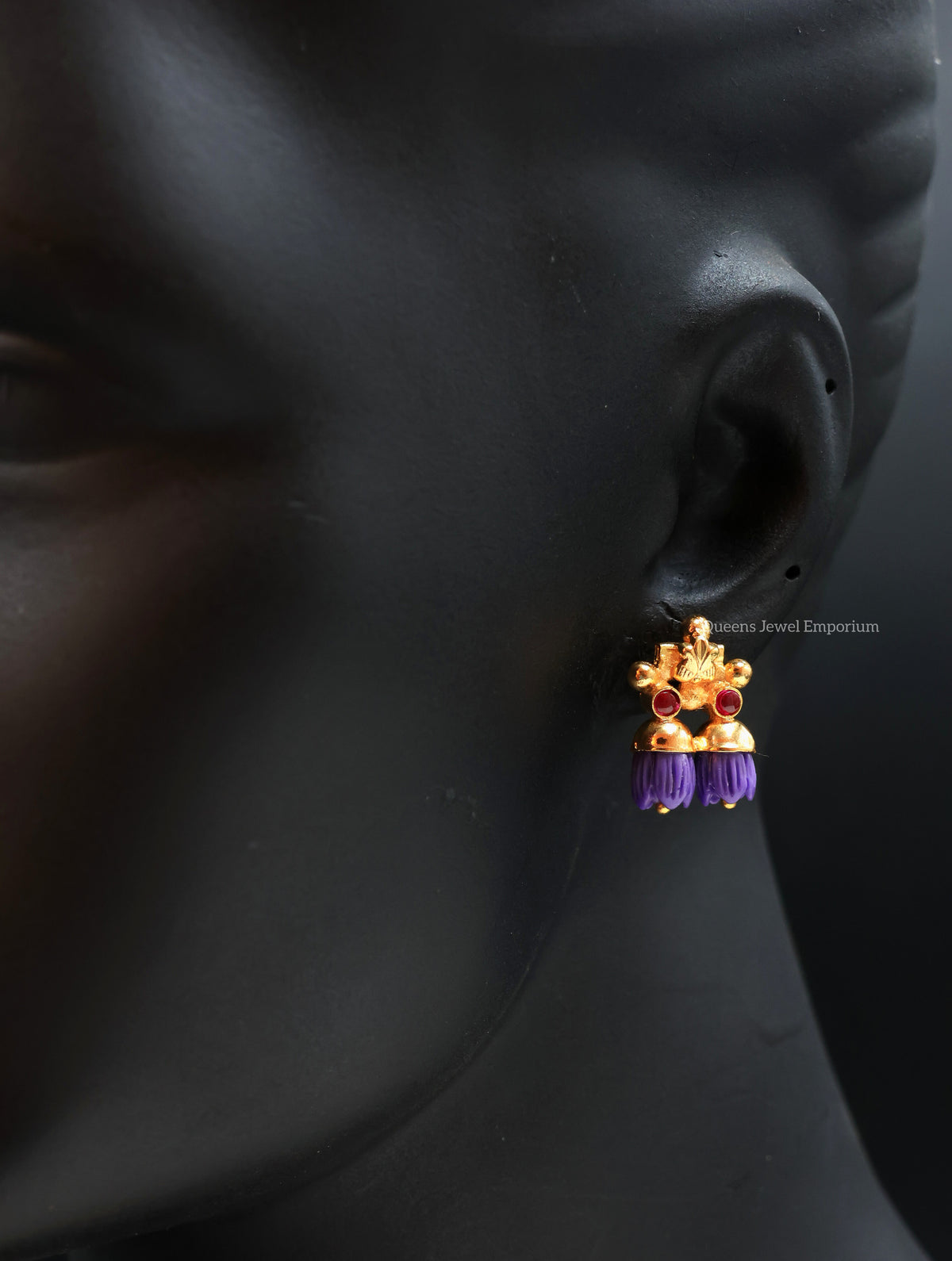 Pavalamalli Earring - Violet