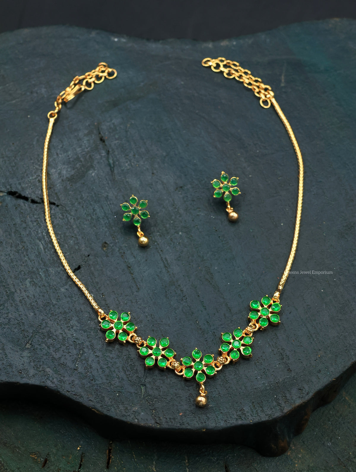 Thenmozhi Necklace - Green