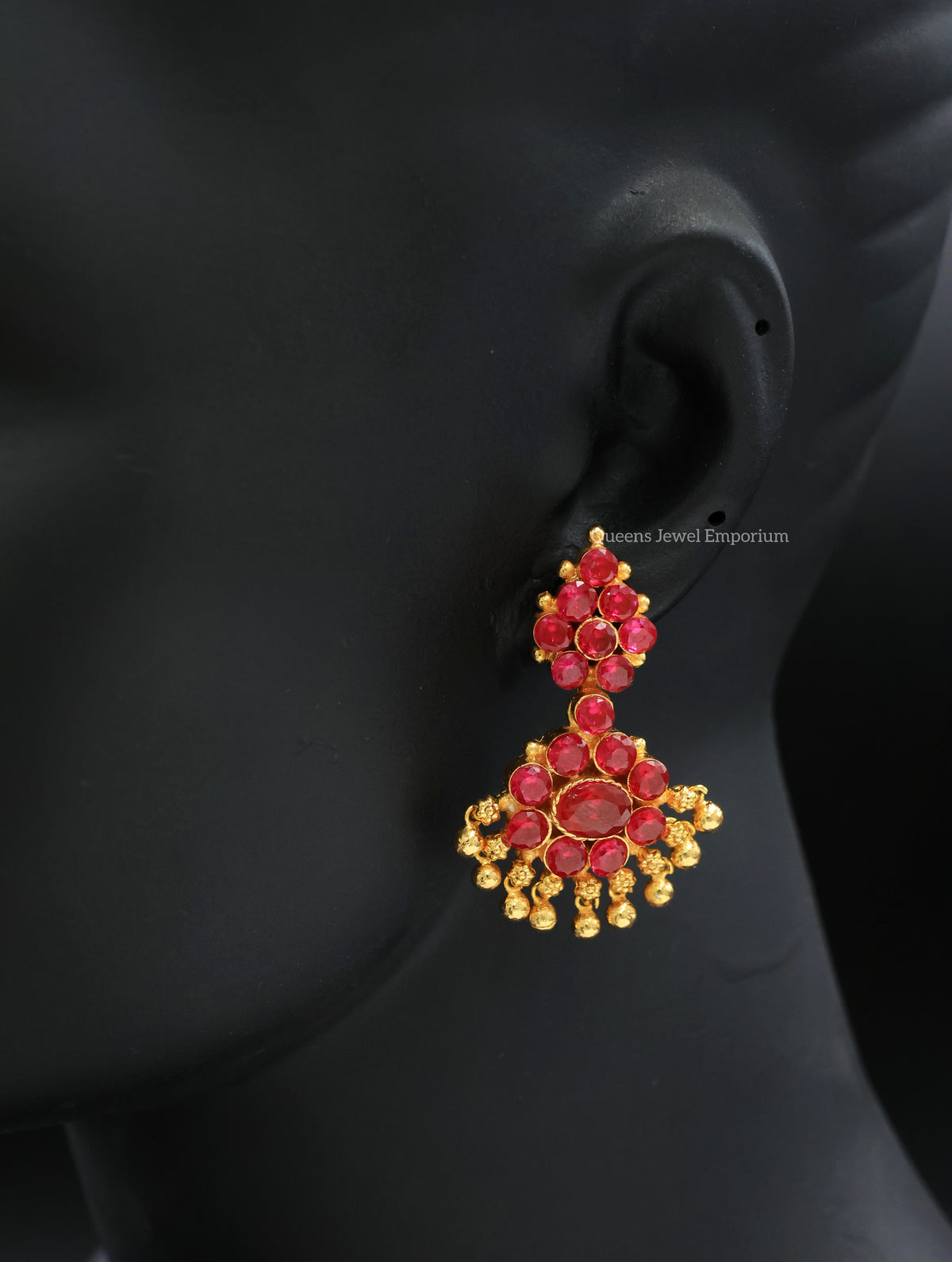 Padhakam Earrings - Balaji Pink