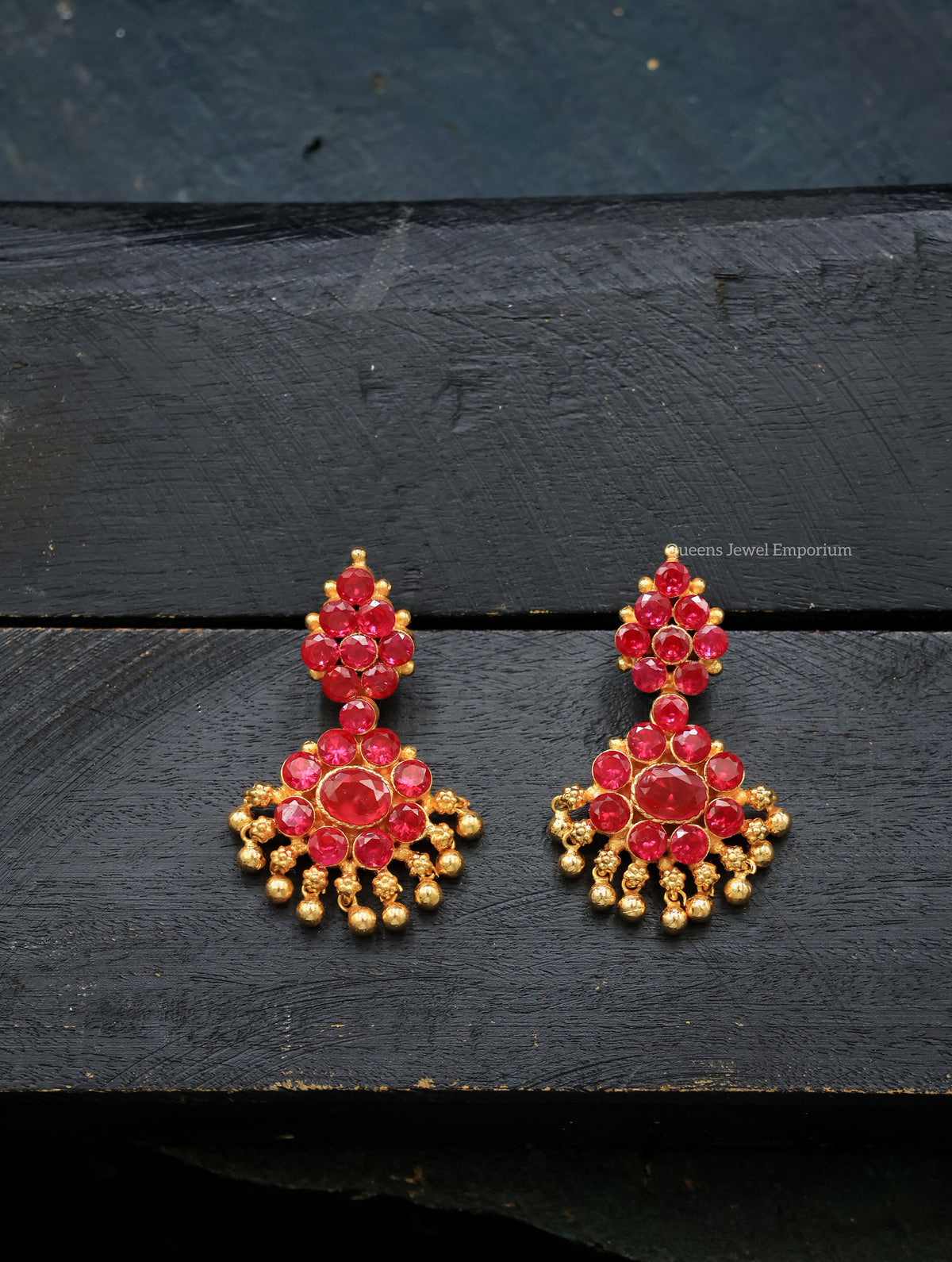 Padhakam Earrings - Balaji Pink