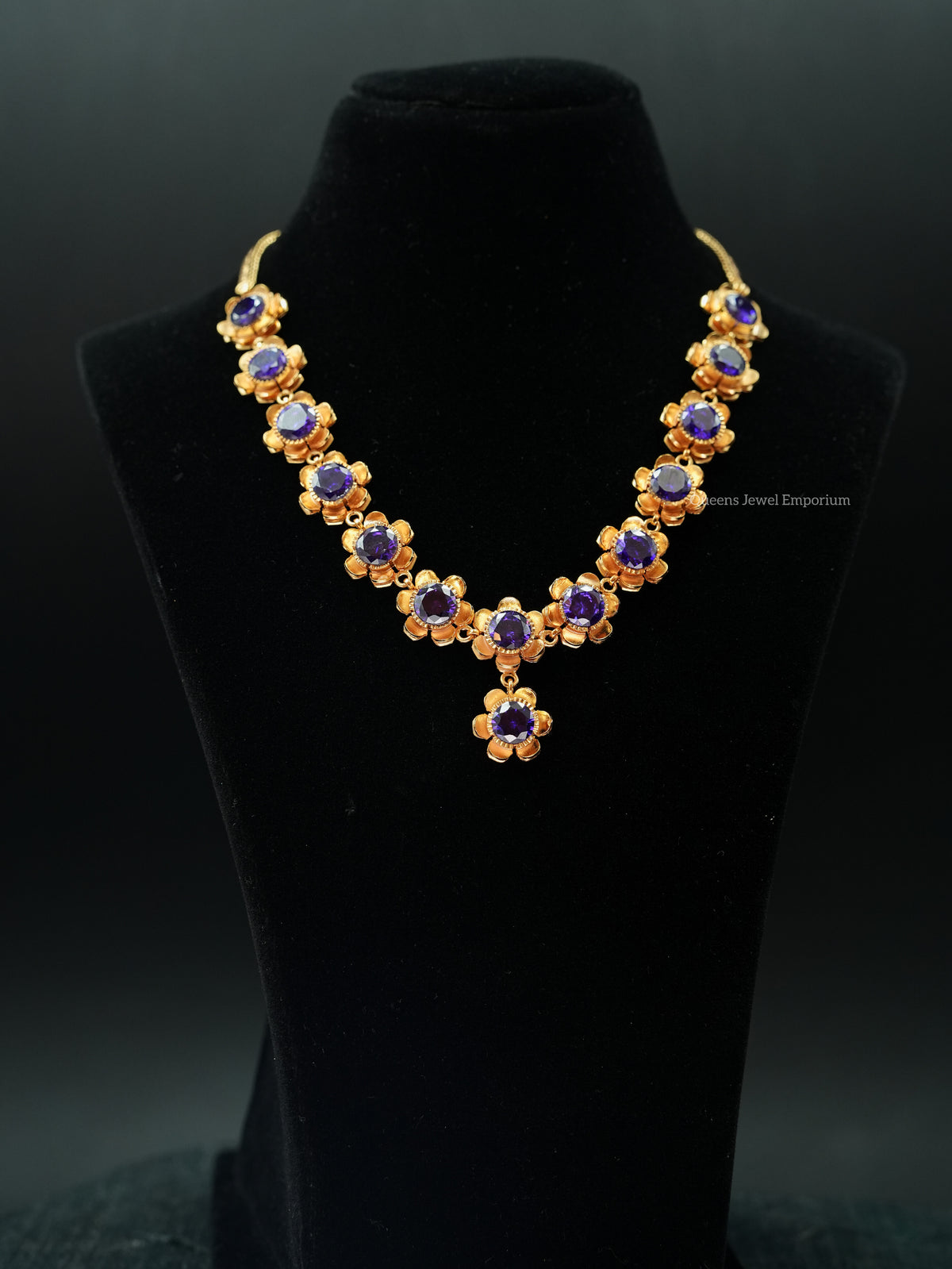 Poongothai Necklace - Violet