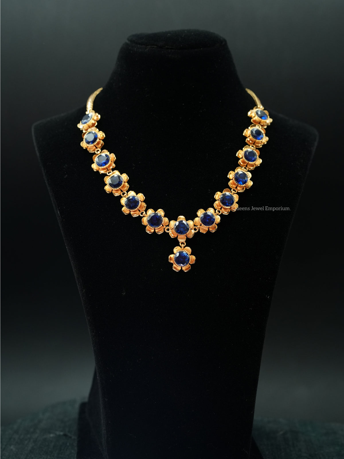 Poongothai Necklace - Blue