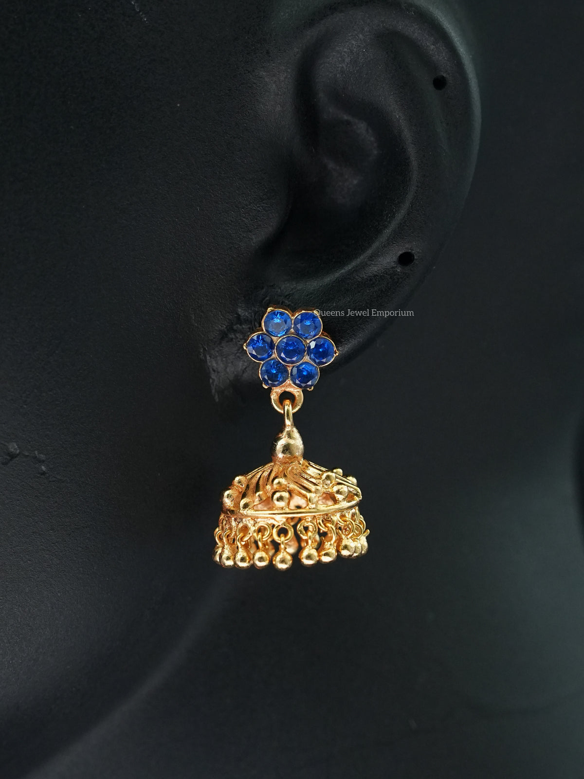 Aksara Jhumka - Blue