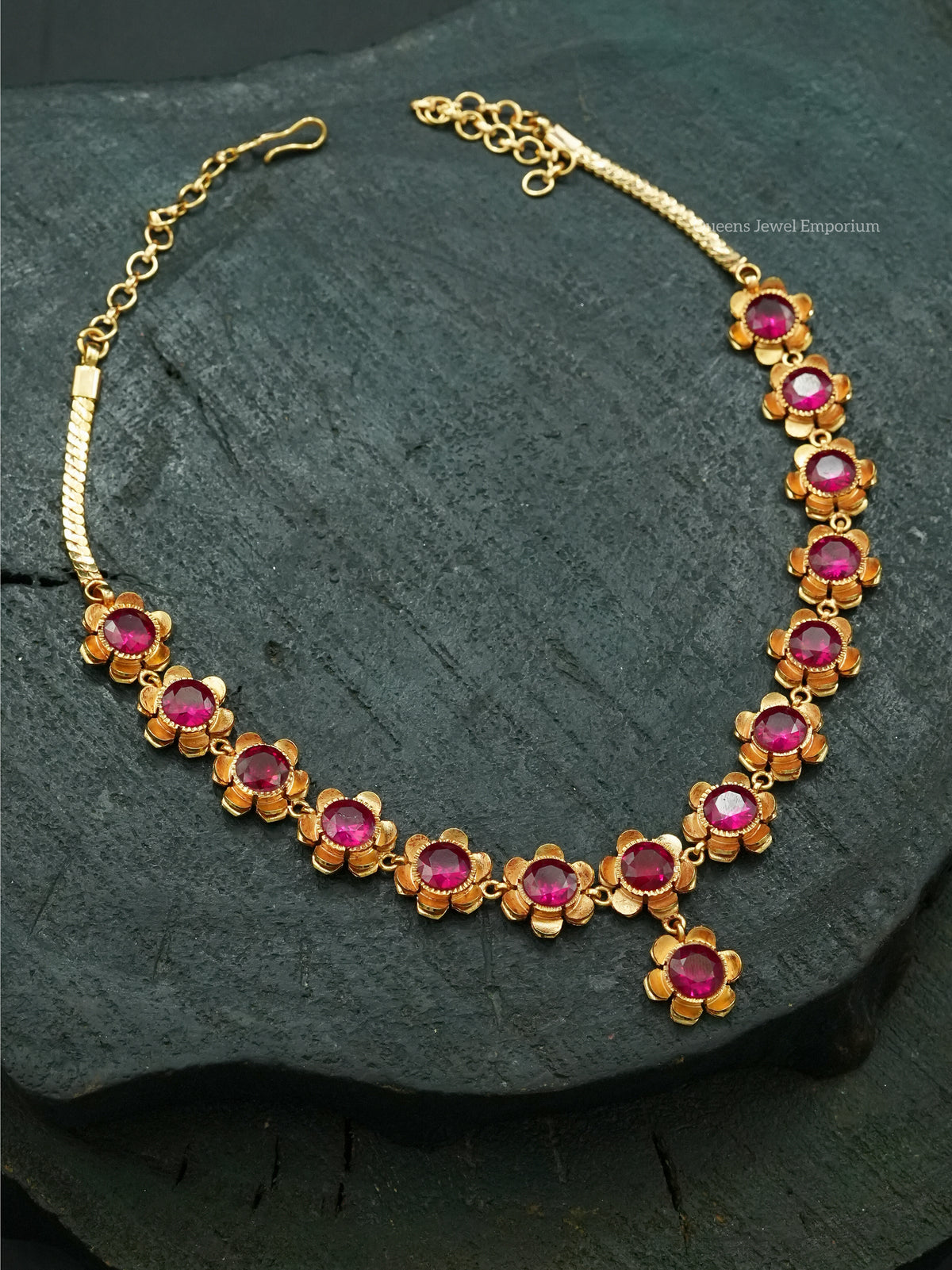 Poongothai Necklace - Balaji Pink