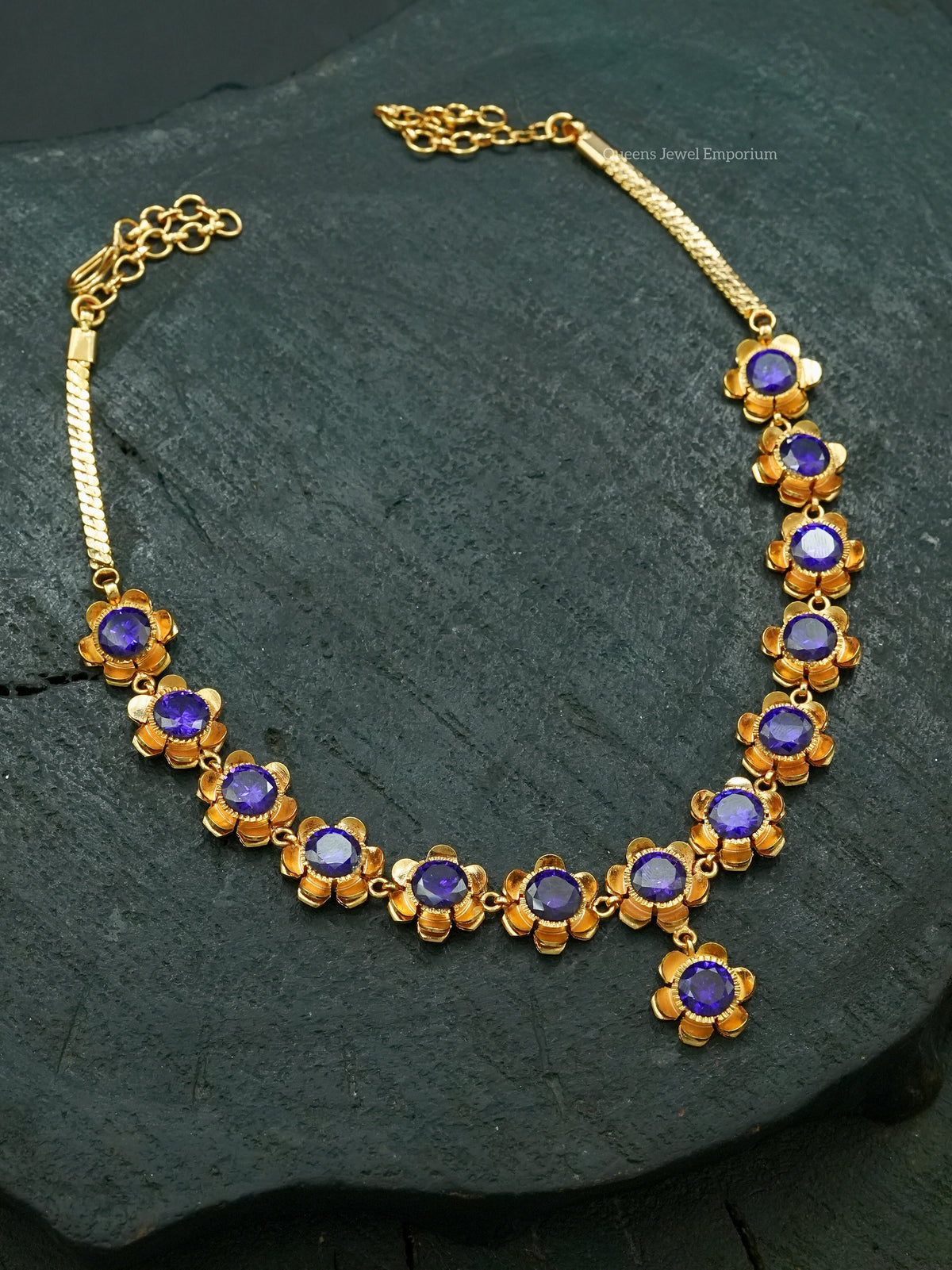 Poongothai Necklace - Violet