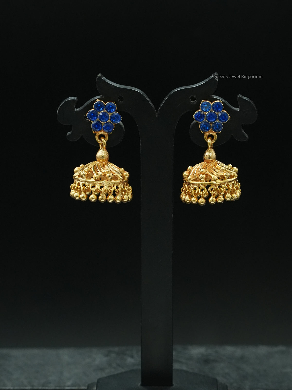 Aksara Jhumka - Blue