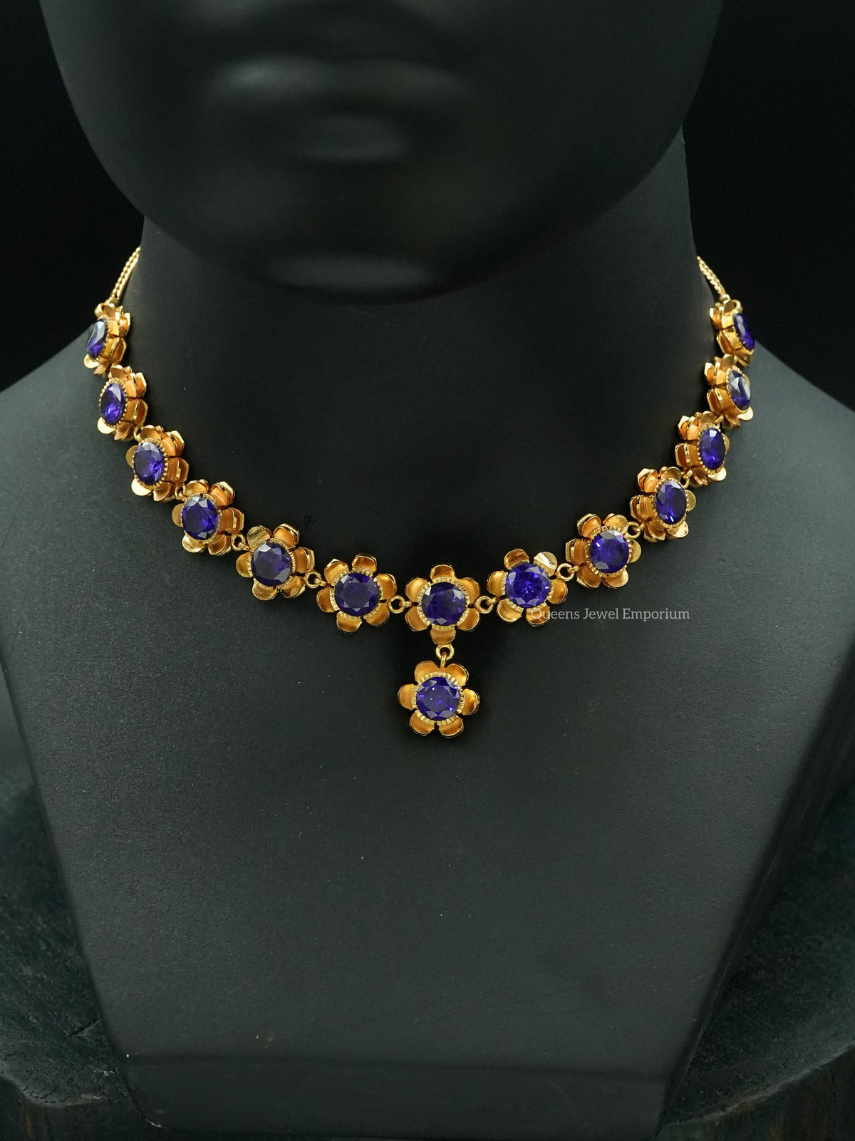 Poongothai Necklace - Violet