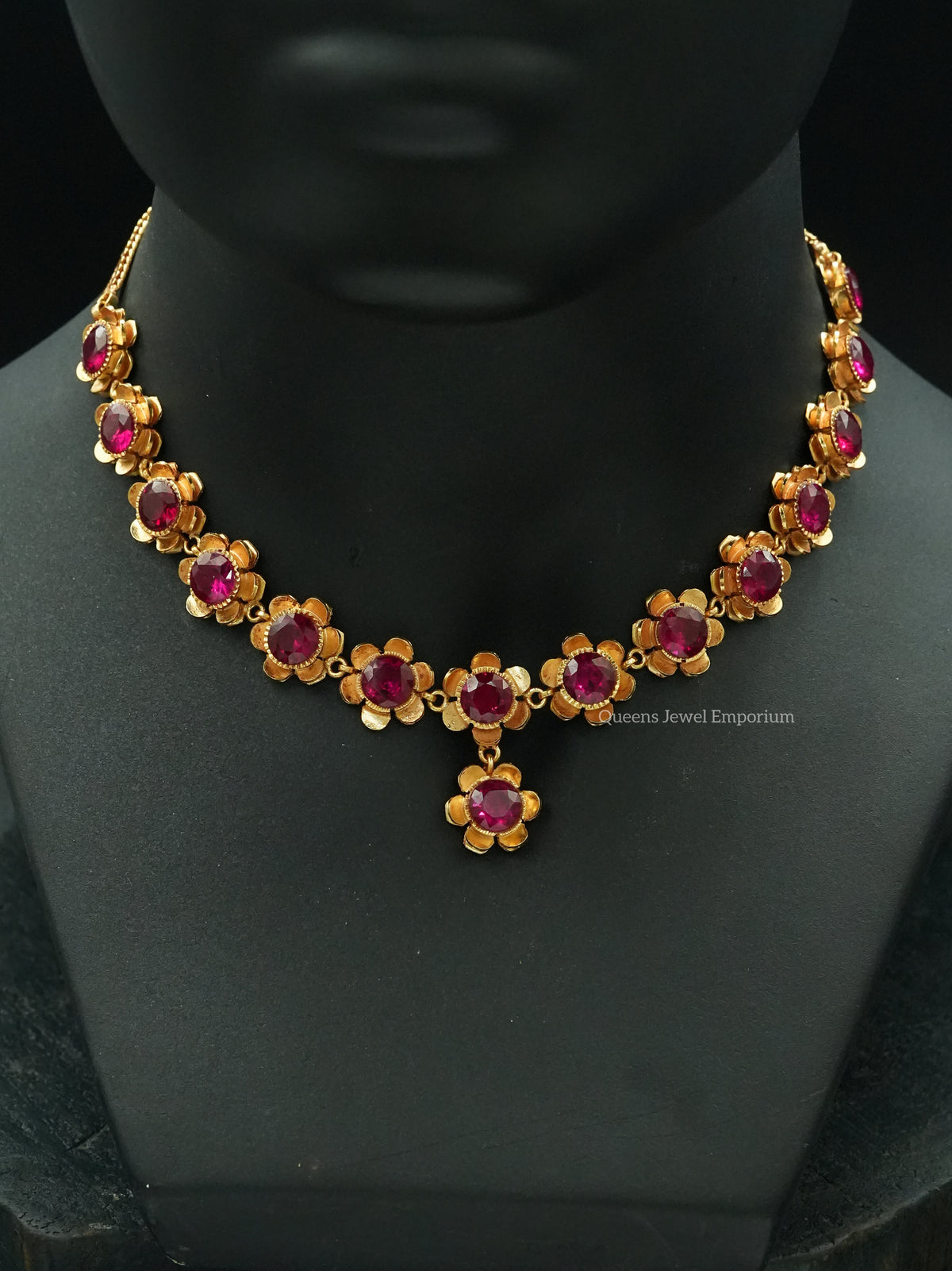 Poongothai Necklace - Balaji Pink