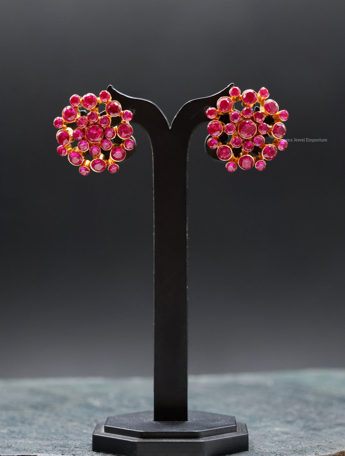 Harshatha Studs - Balaji Pink