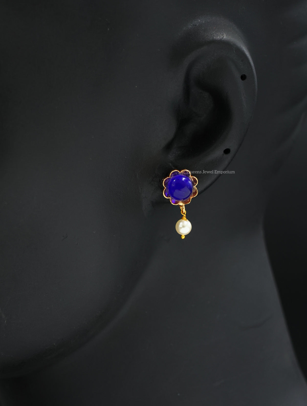 Banumathi Earrings - Blue
