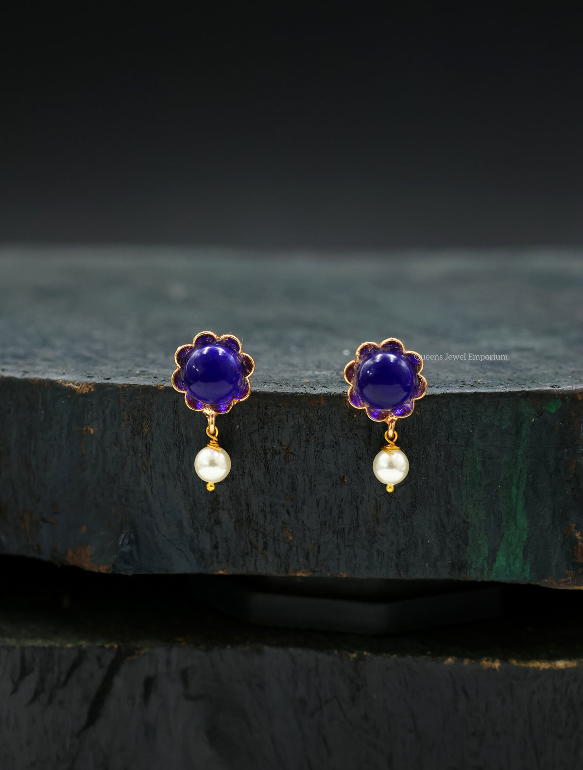 Banumathi Earrings - Blue