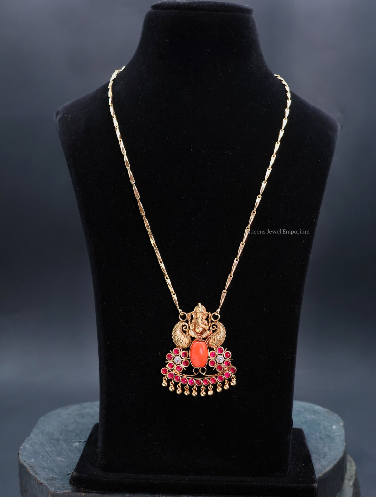 Ganapathy Coral Long Chain