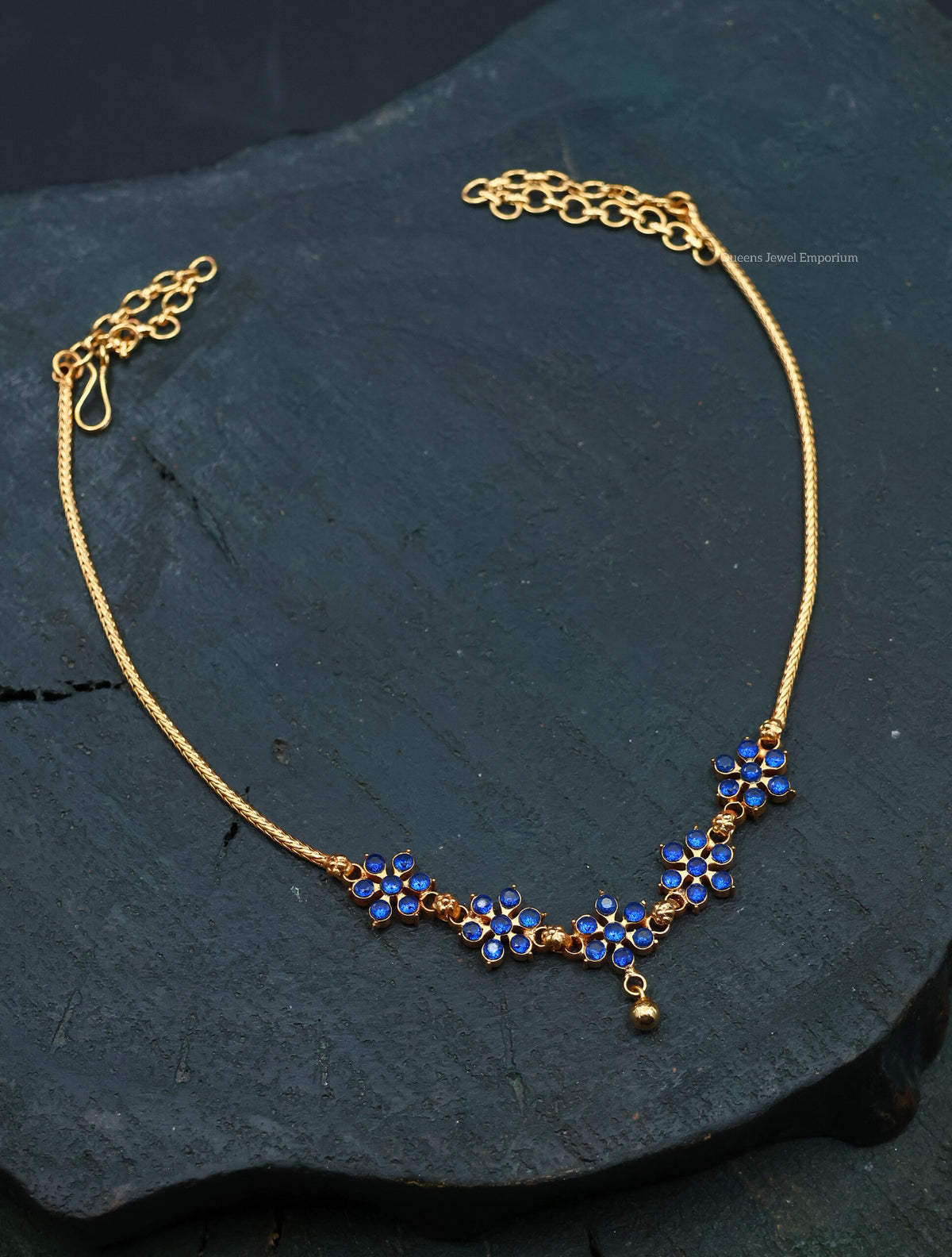 Thenmozhi Necklace - Blue