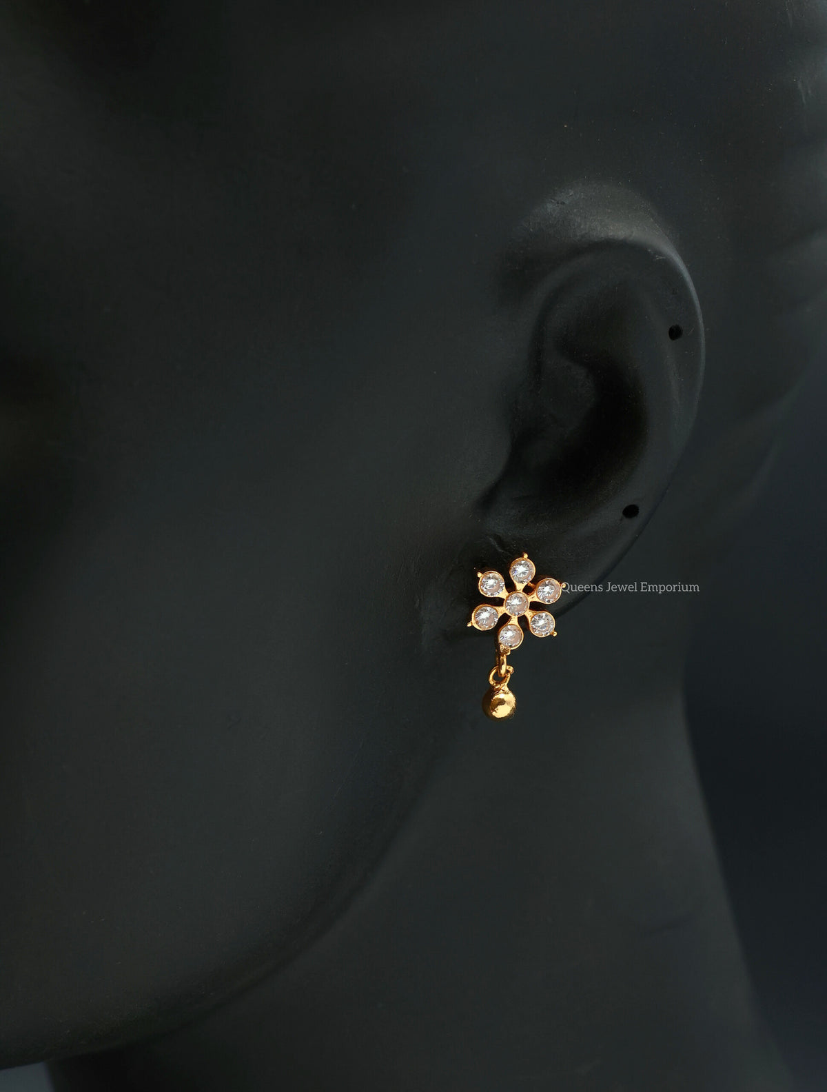 Thenmozhi Earrings - White