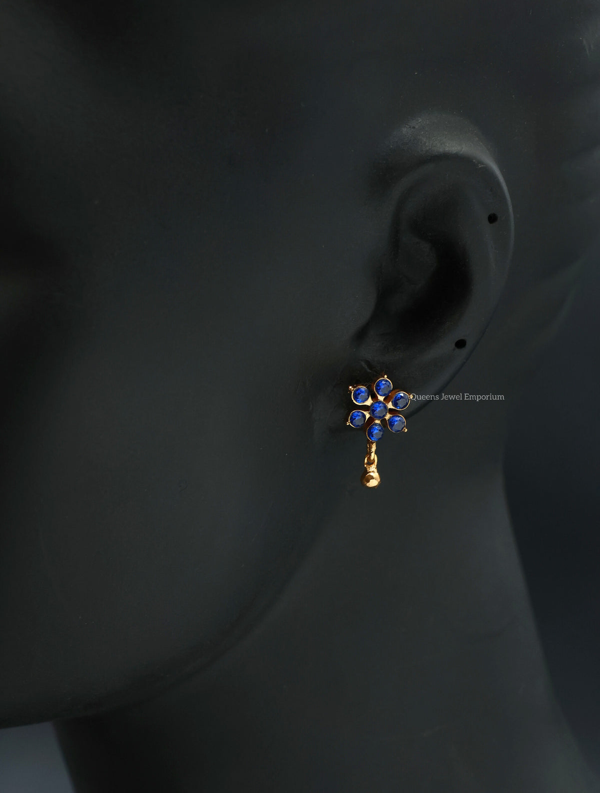 Thenmozhi Earrings - Blue