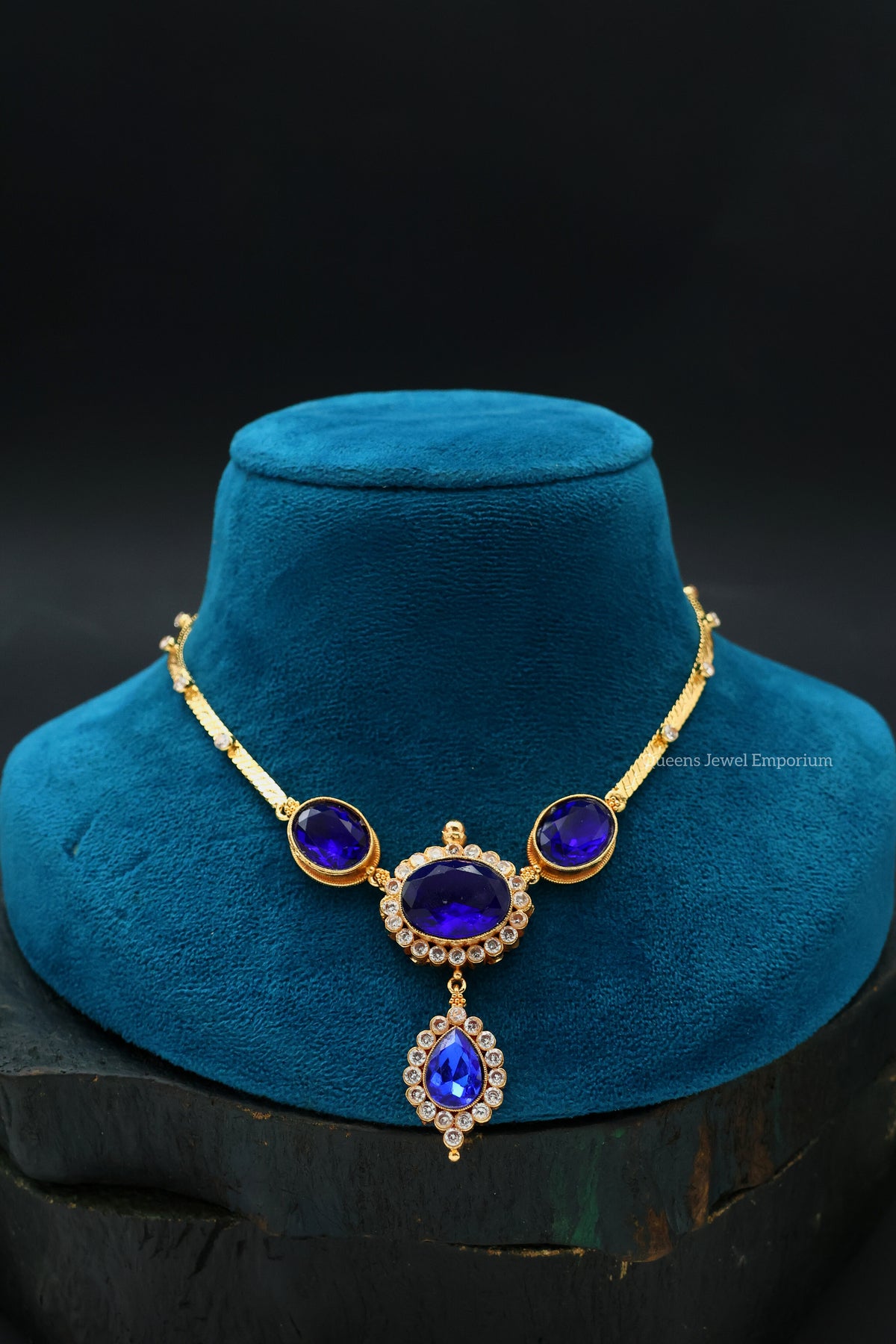 Kamaladevi Necklace - Blue
