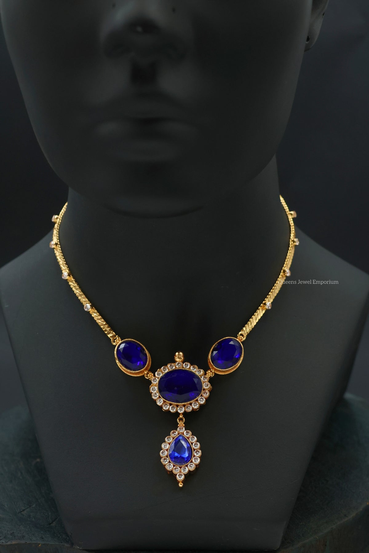 Kamaladevi Necklace - Blue