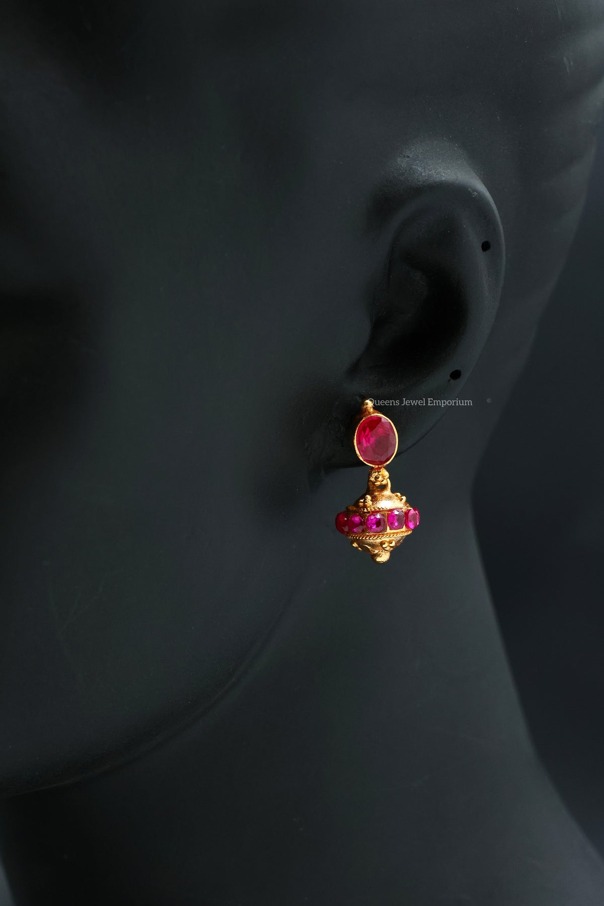Shivangi Minimal Earrings - Balaji Pink