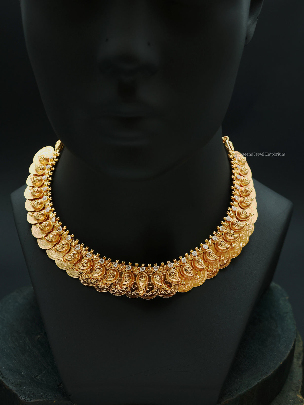 Double-Sided Kasu Mango Necklace