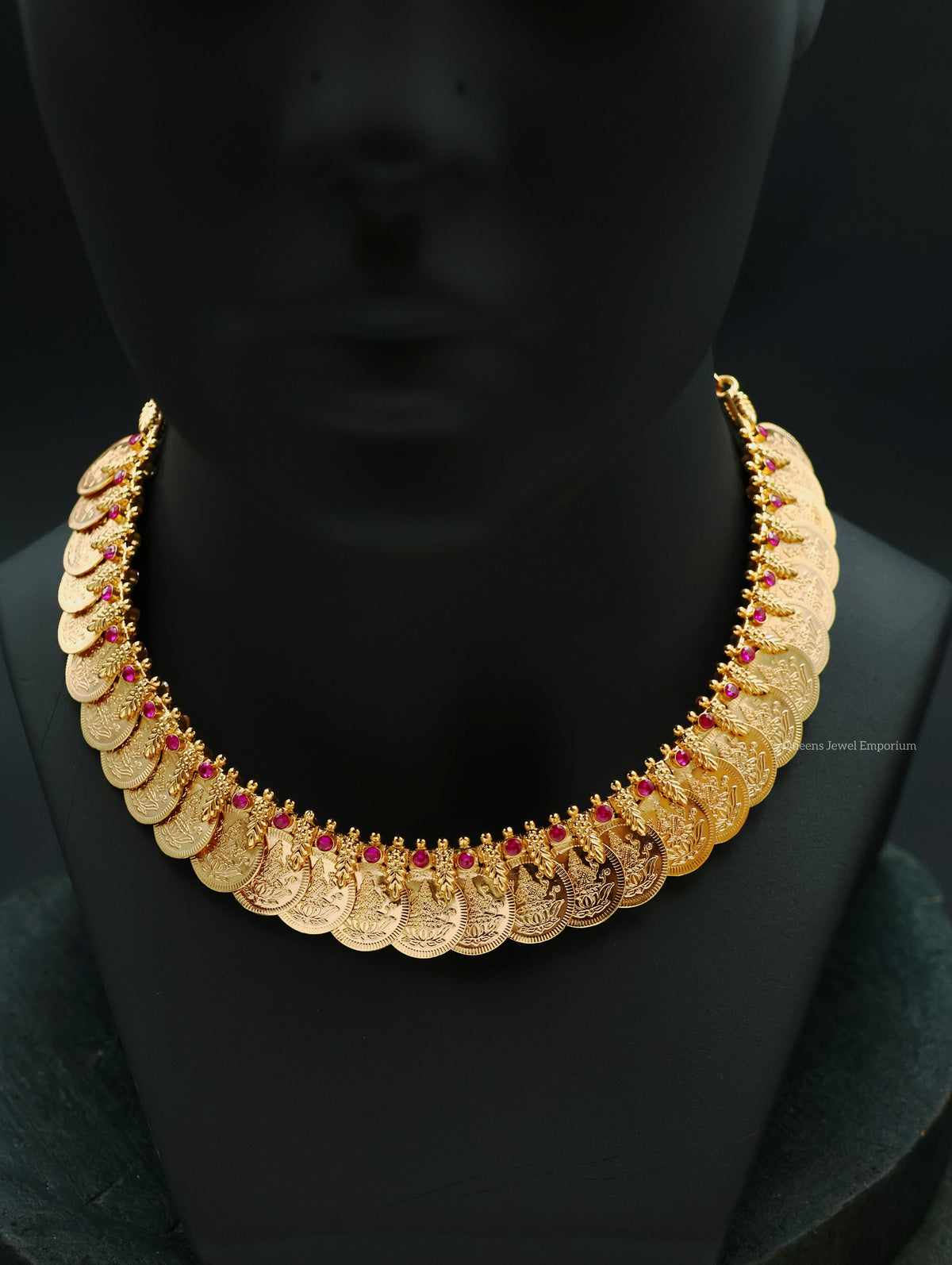 Double-Sided Kasu Mango Necklace